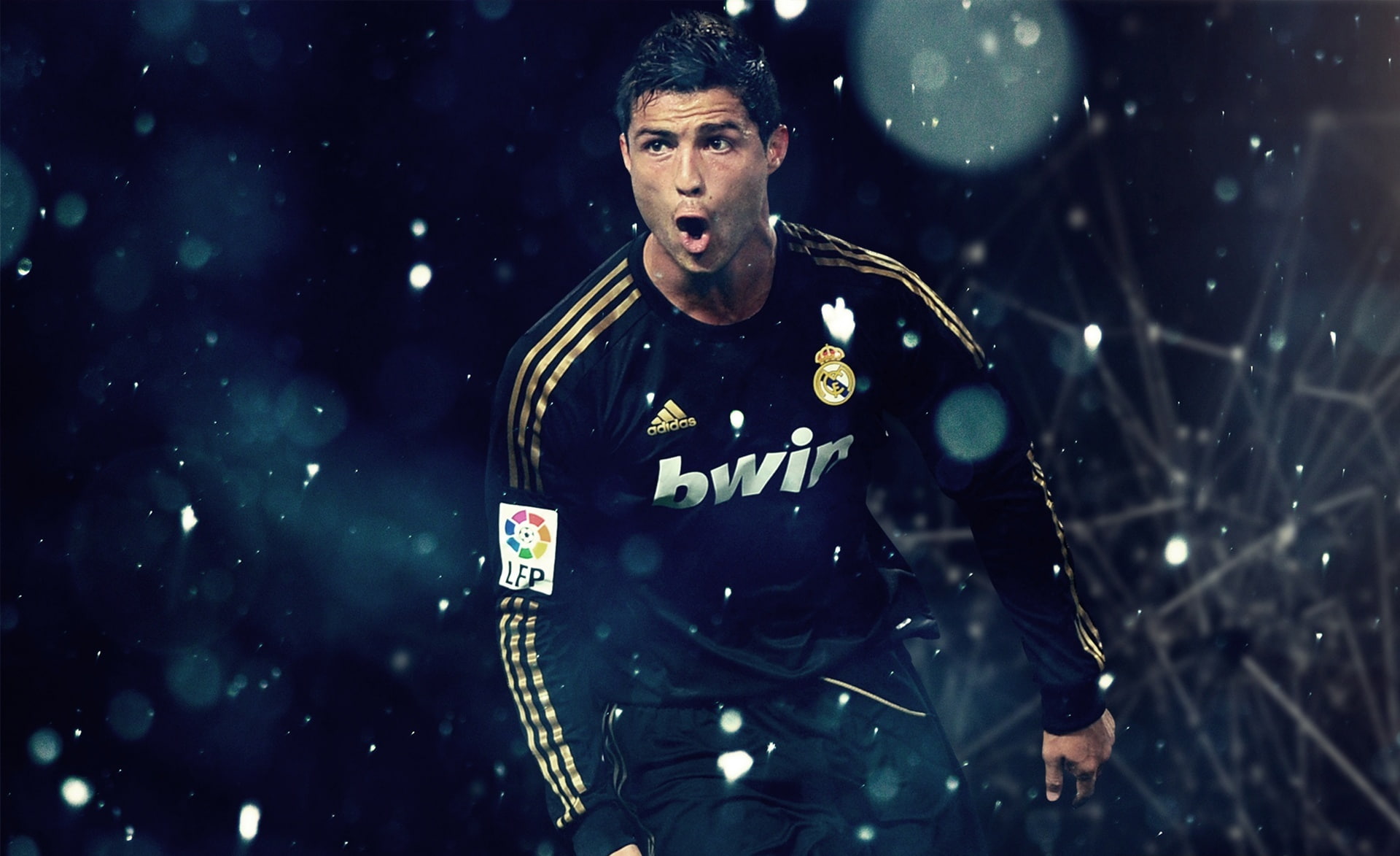 Sports, real people, mid adult, aggression, security, standing, front view, sport, top, cristiano, waist up, real madrid, portrait, three quarter length, HD Wallpaper