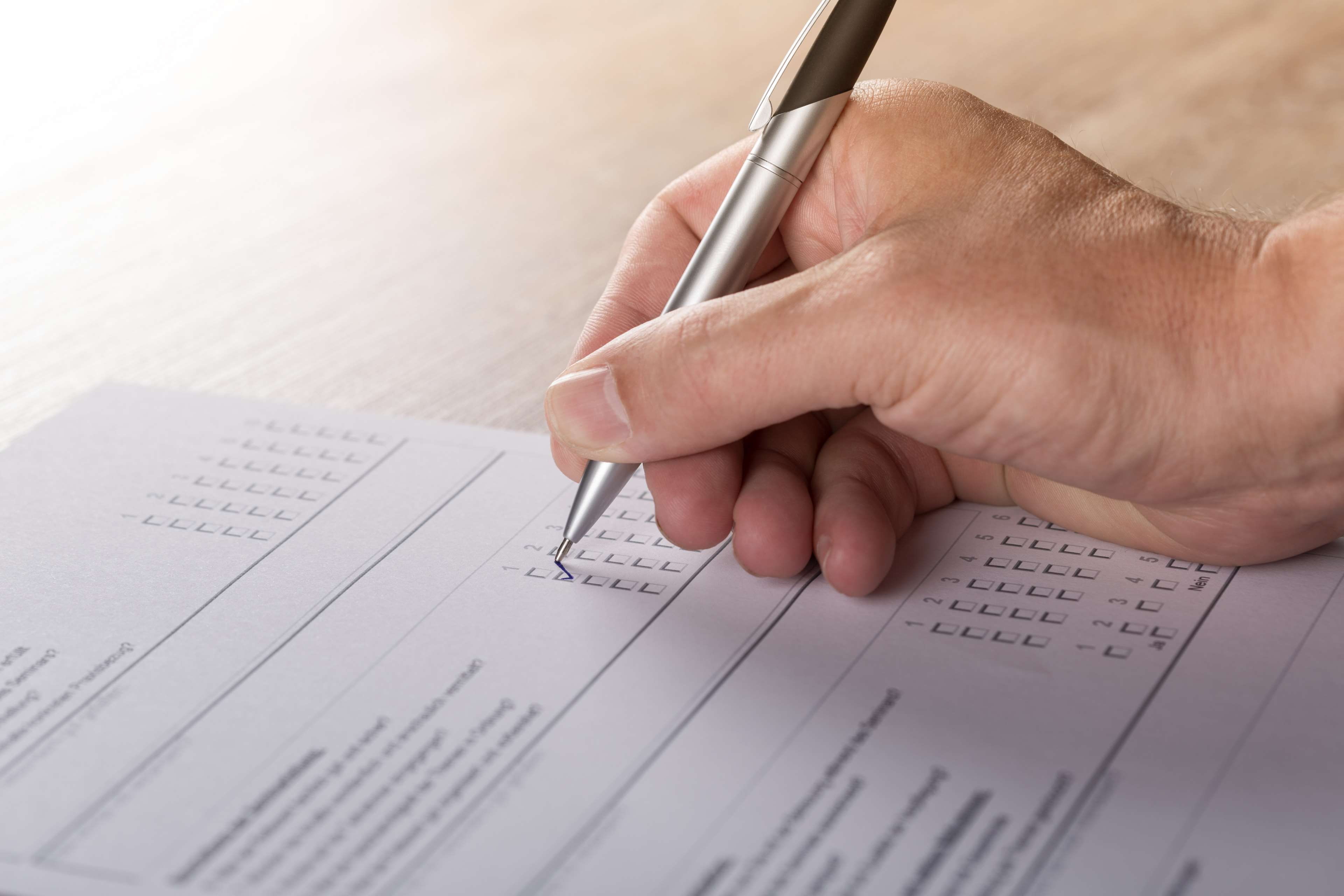 form, selective focus, survey, writing, adult, human hand, human body part, data, document, note pad, close-up, pen, communication, paper, desk, list, education, HD Wallpaper