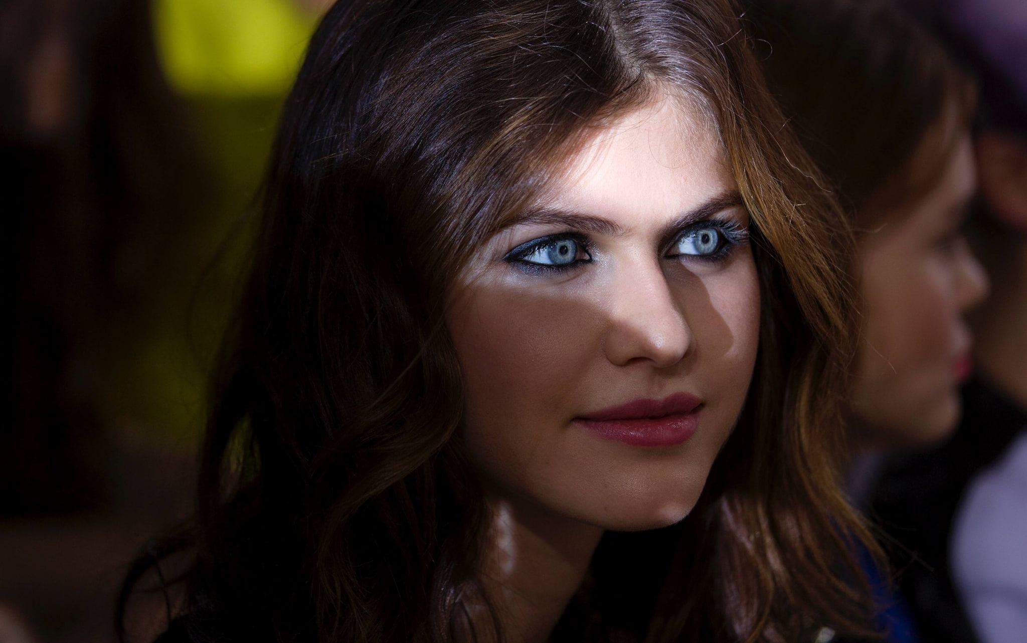 human body part, headshot, emotion, serious, couple - relationship, close-up, alexandra daddario  photos, portrait, beautiful woman, people, looking, depression - sadness, HD Wallpaper