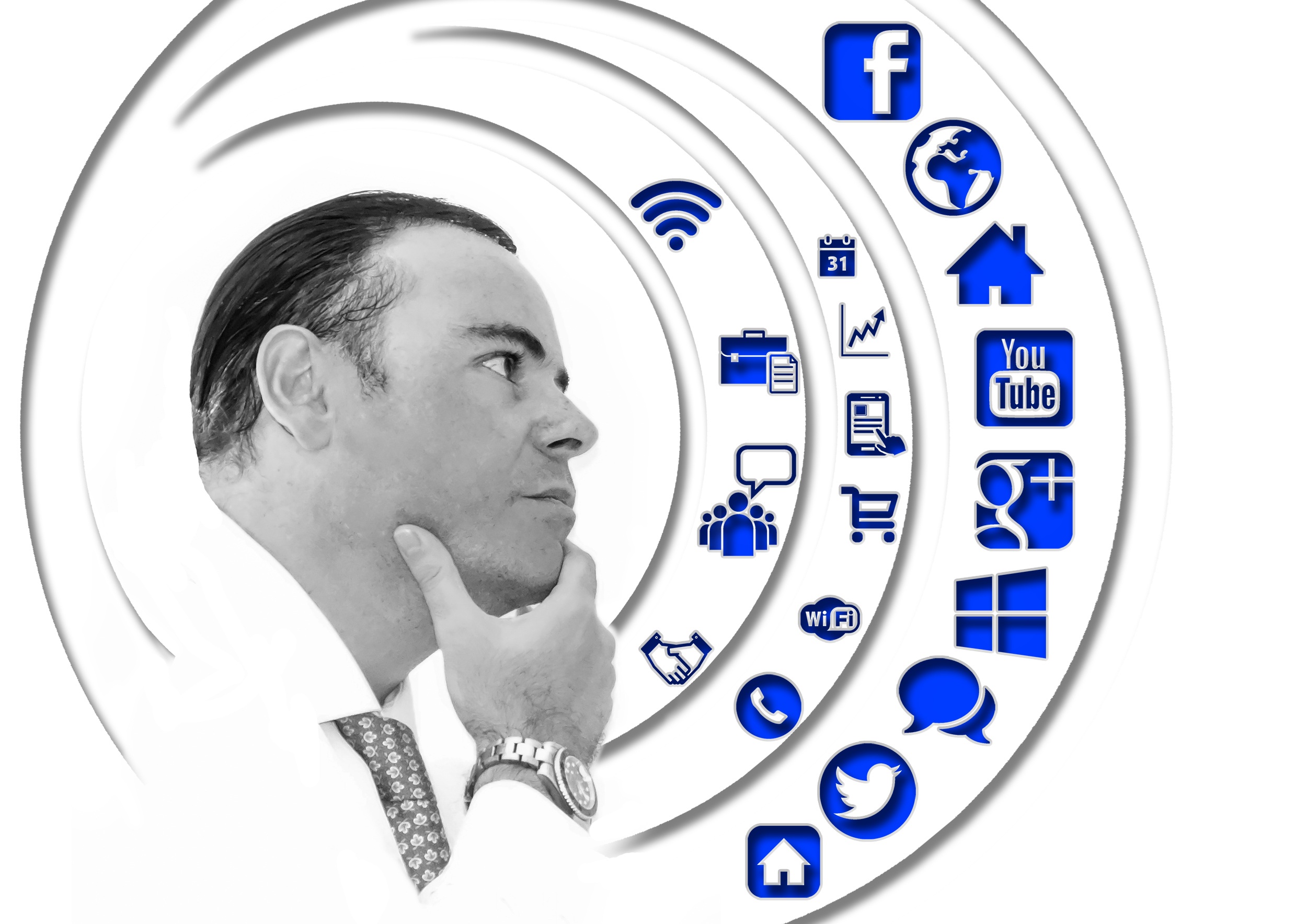 presentation, websites, facebook, circle, media, adult, portrait, shape, indoors, geometric shape, www, technology, google, consider, connection, networking, HD Wallpaper