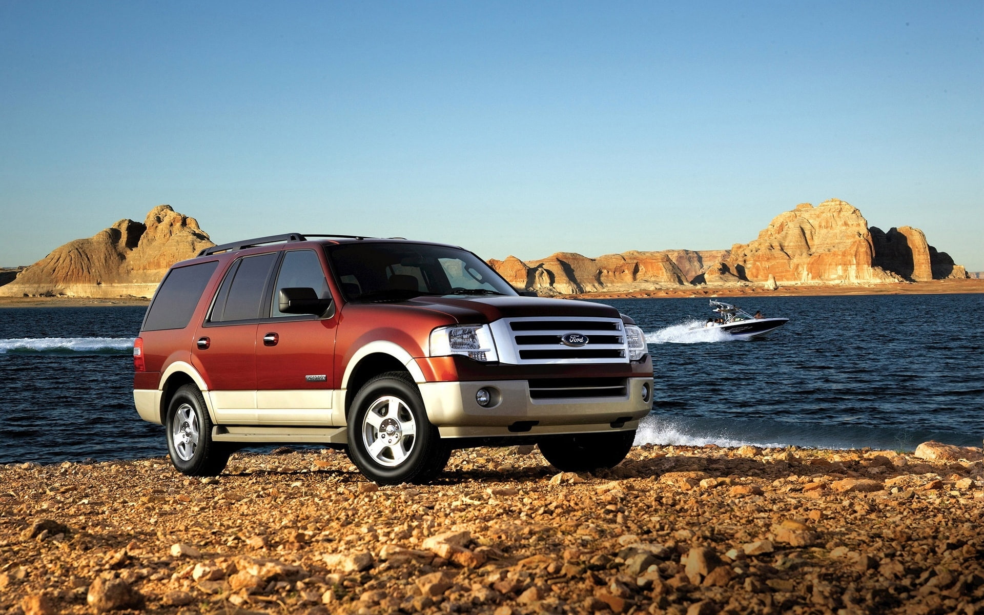ford, Ford Expedition, 1080P, red, excursion, expedition, HD Wallpaper