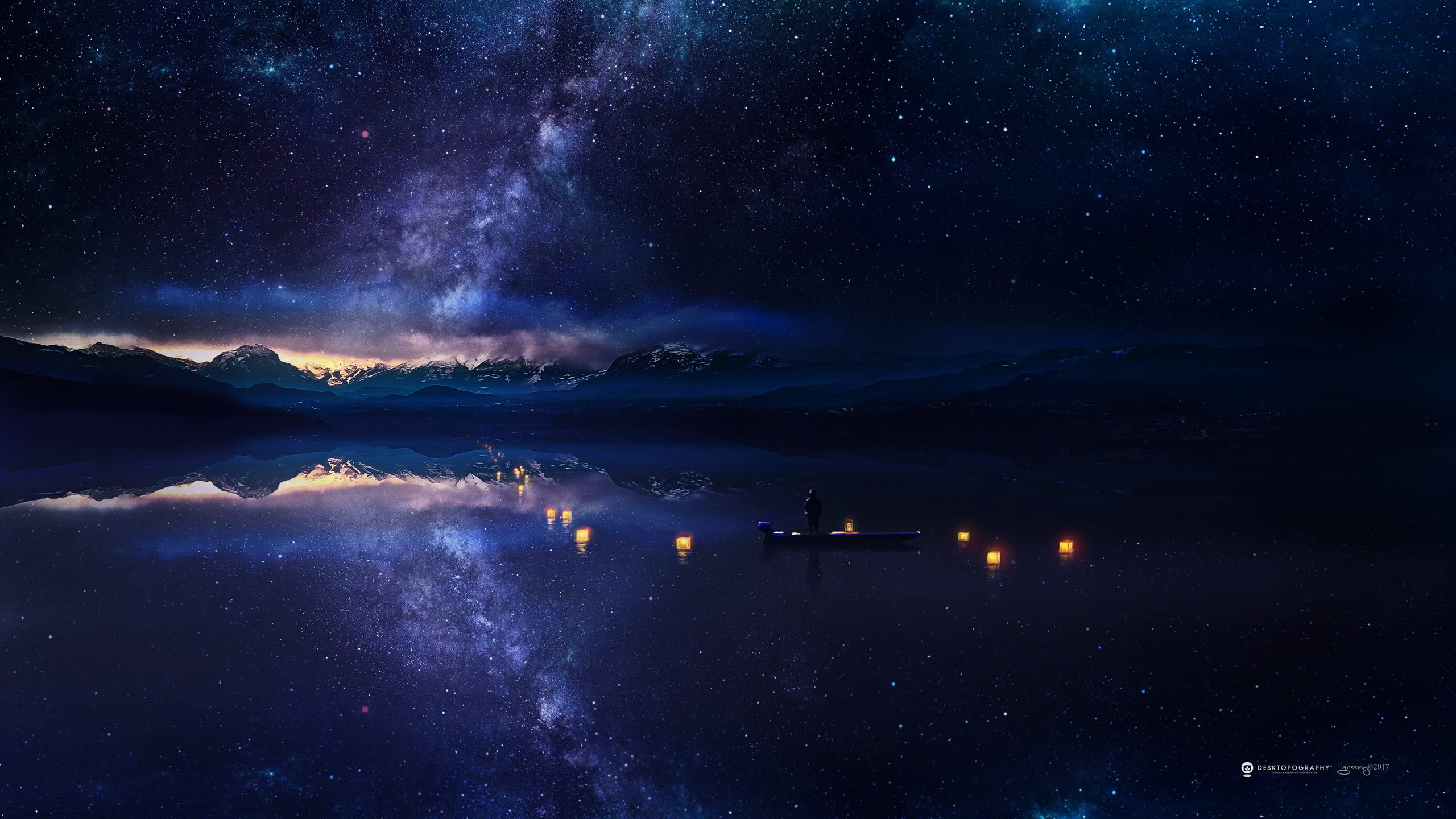 space and astronomy, sky, outdoors, galaxy, science, tranquility, no people, astronomy, spirit, night, star field, nature, star, 2K, milky way, water, HD Wallpaper