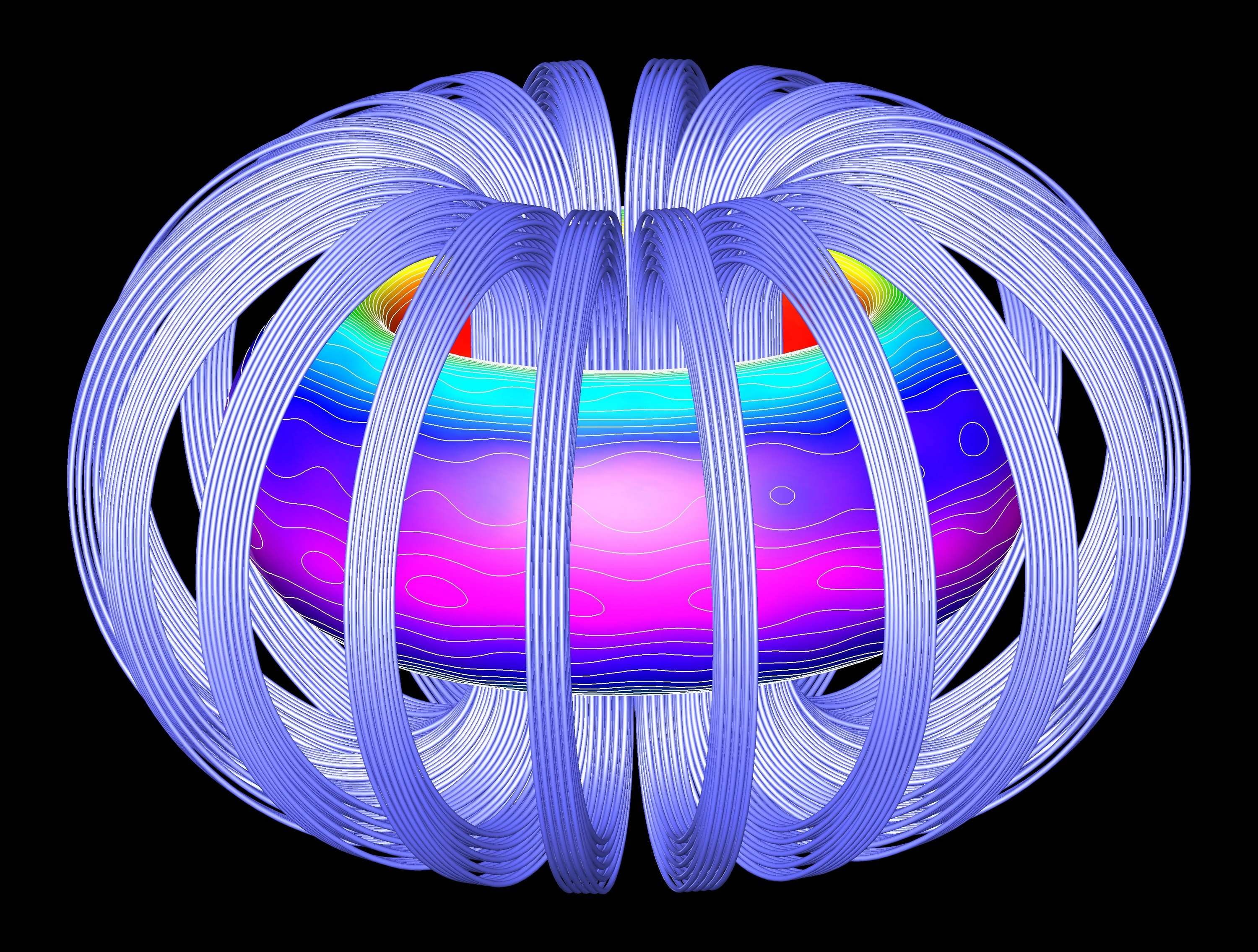 no people, diagram, toroidal, motion, studio shot, graphic, close-up, energy, indoors, purple, neon colored, multi colored, 2K, cable, electromagnetic, HD Wallpaper
