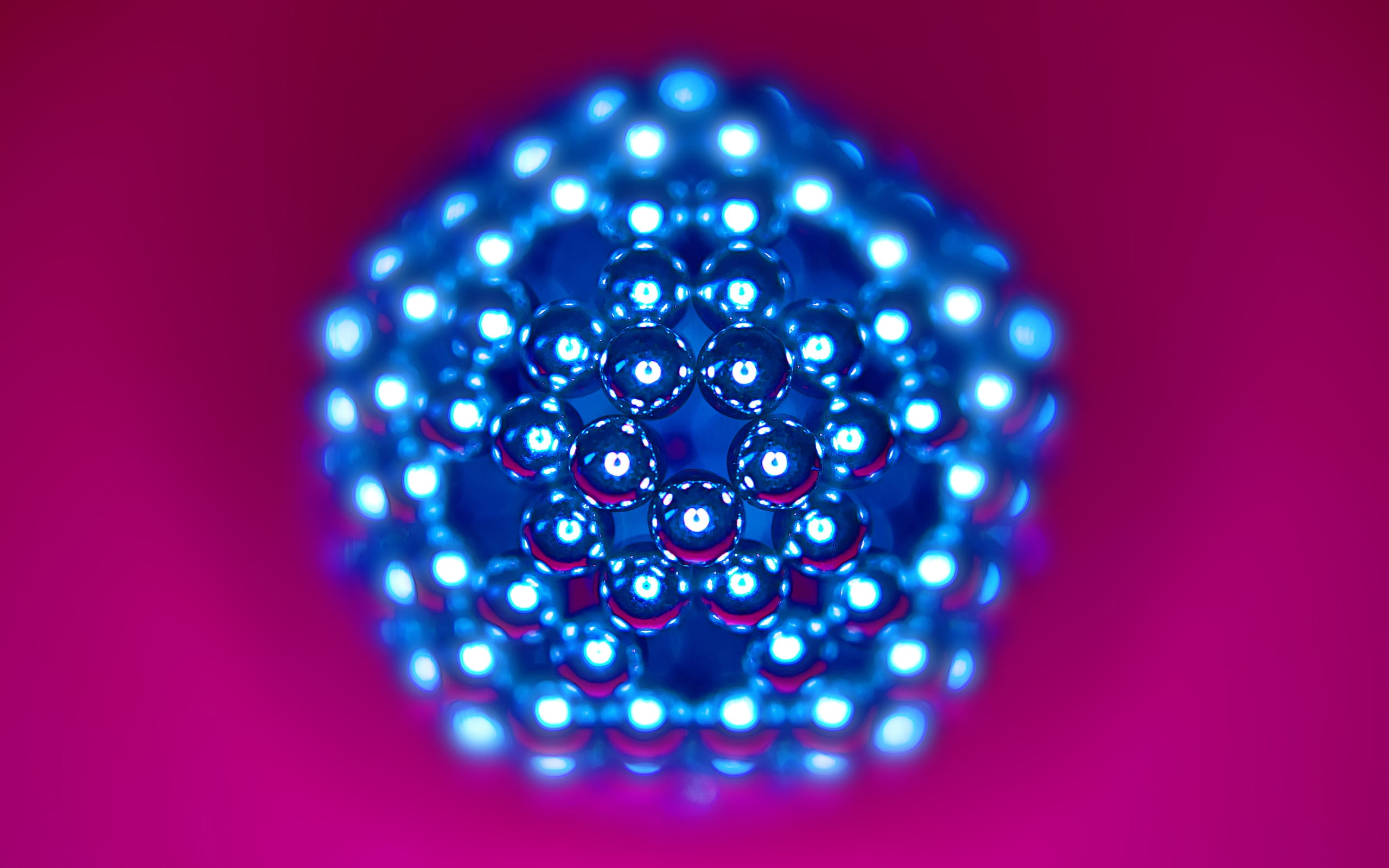 pink, focused, macro, magnets, 2K, HD Wallpaper