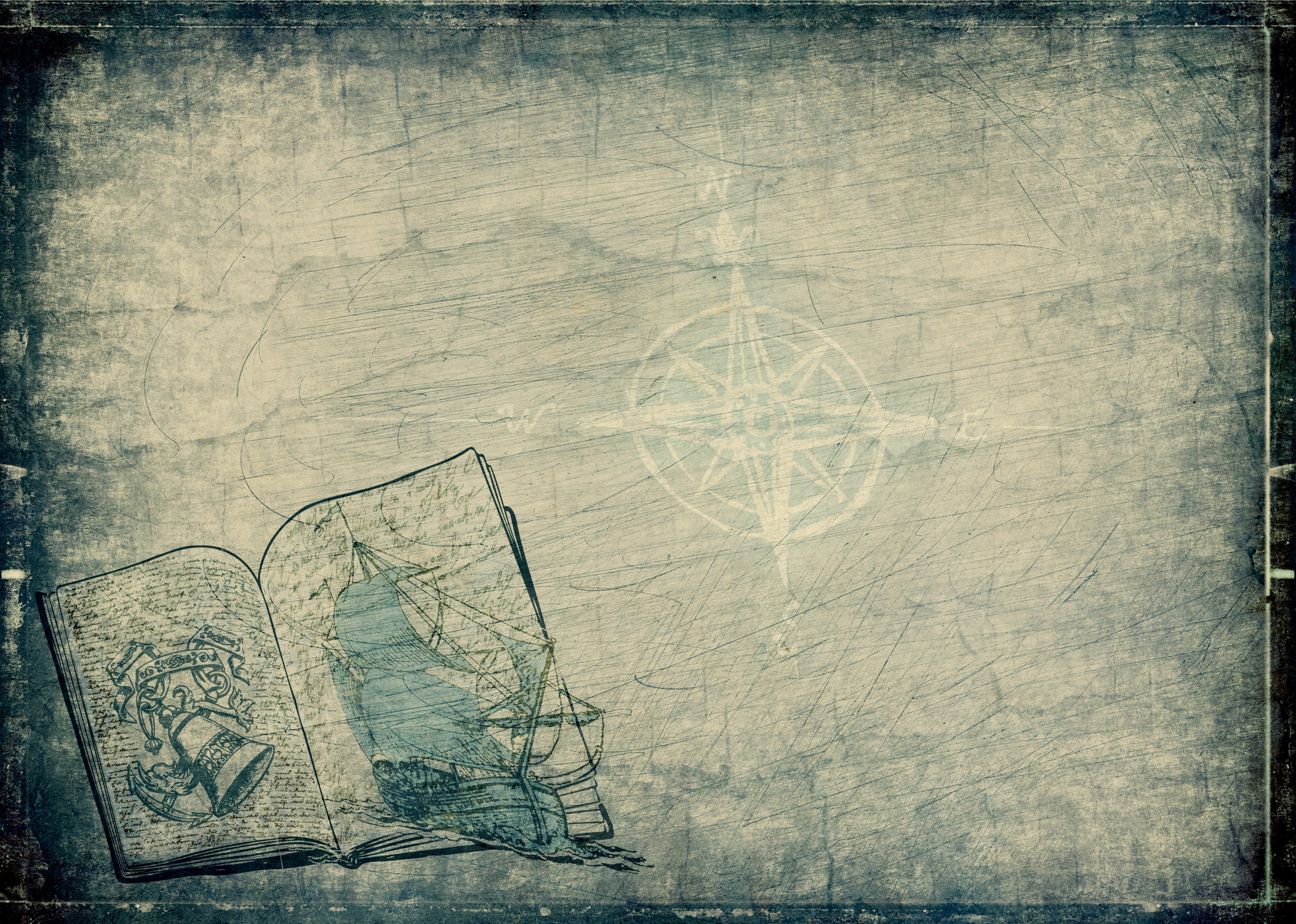 drawing - activity, holiday, backgrounds, shape, water, maritime, location, sea, fantasy, paper, no people, scrapbooking, design, boot, anchor, sailing boat, HD Wallpaper
