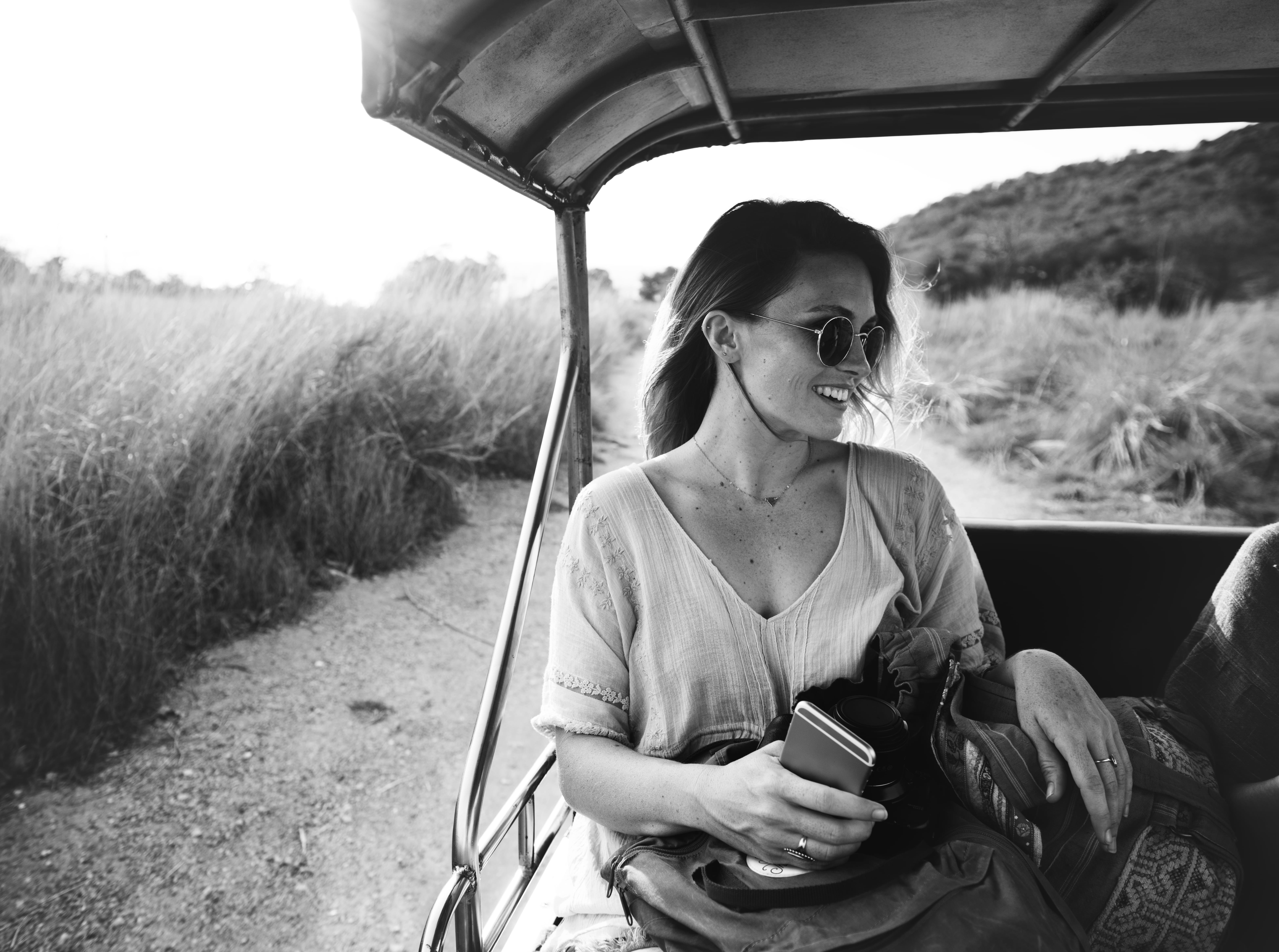 wireless technology, s, motor vehicle, technology, sitting, real people, caucasian, eyeglasses, day, care, vacation, casual, car, traveling, young, girl, HD Wallpaper