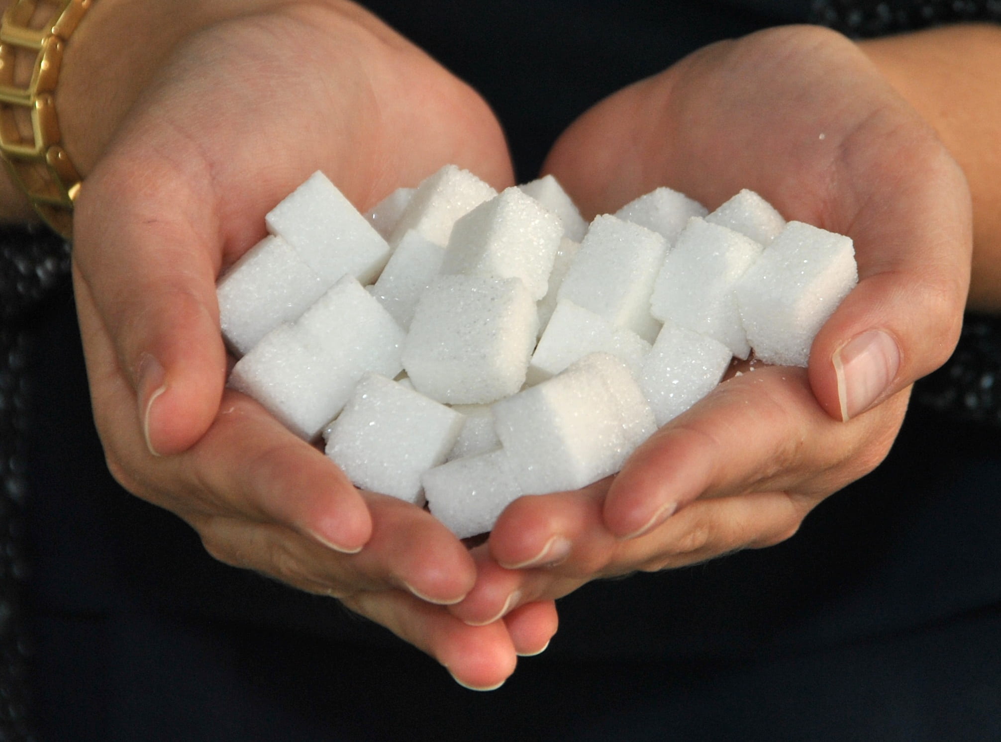 mineral, disease, close-up, carbohydrates, granulated sugar, hand, cold temperature, narcotic, holding, hands cupped, human body part, sugar lumps, calories, HD Wallpaper