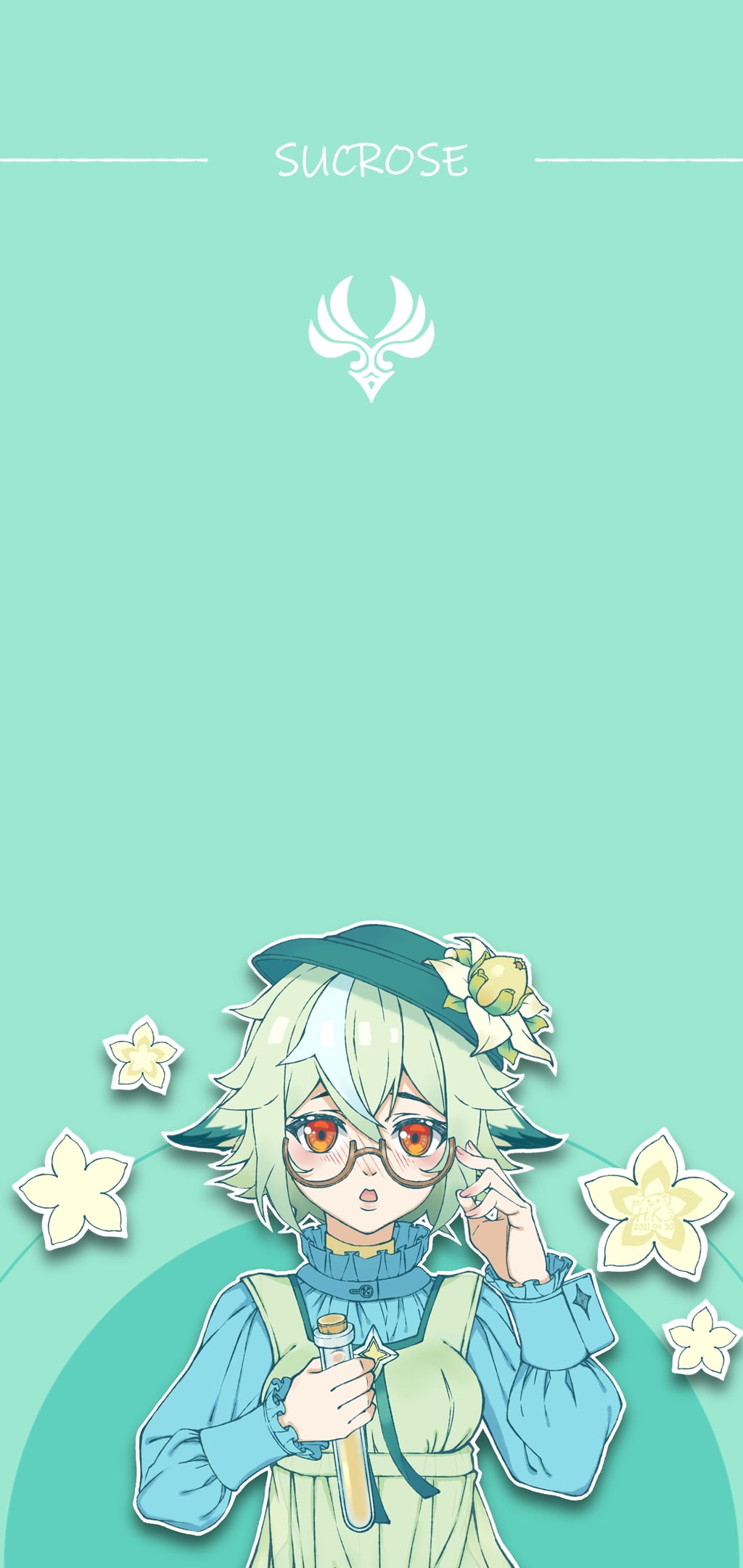 anime girls, 1080P, Sucrose (Genshin Impact), Genshin Impact, Phone HD Wallpaper