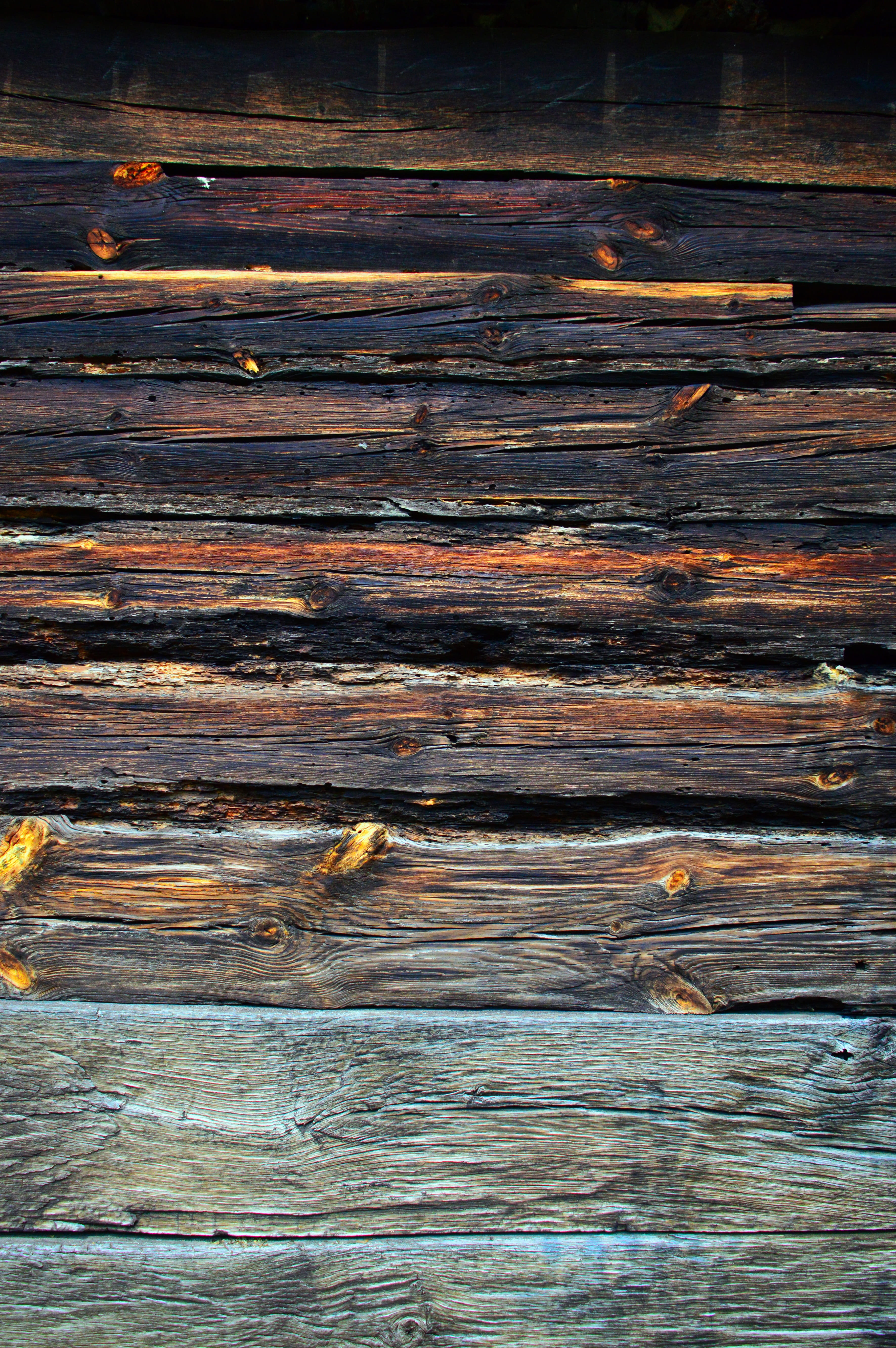 rotten, weathered, high angle view, rustic, rural, full frame, structure, no people, antique, timber, brown, close-up, pattern, wood grain, outdoors, worn, Phone HD Wallpaper
