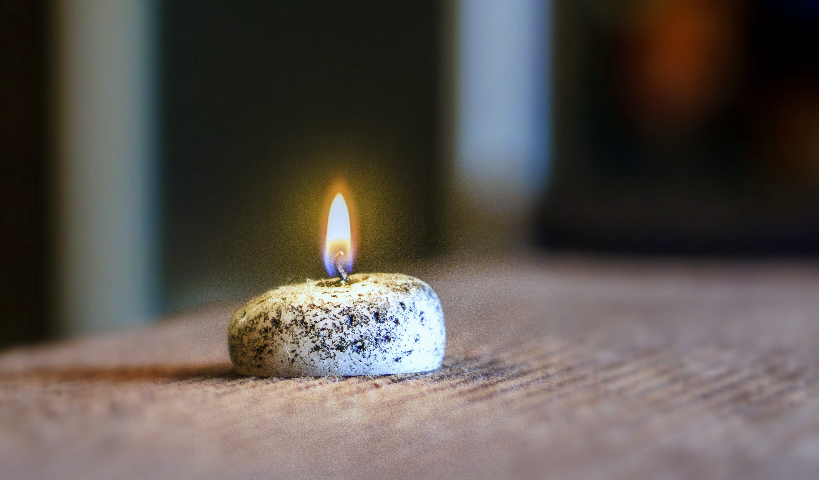 fire, close-up, heat - temperature, candle, candela, indoors, flame, selective focus, combustion, burning, spirituality, luminosity, lighting equipment, HD Wallpaper