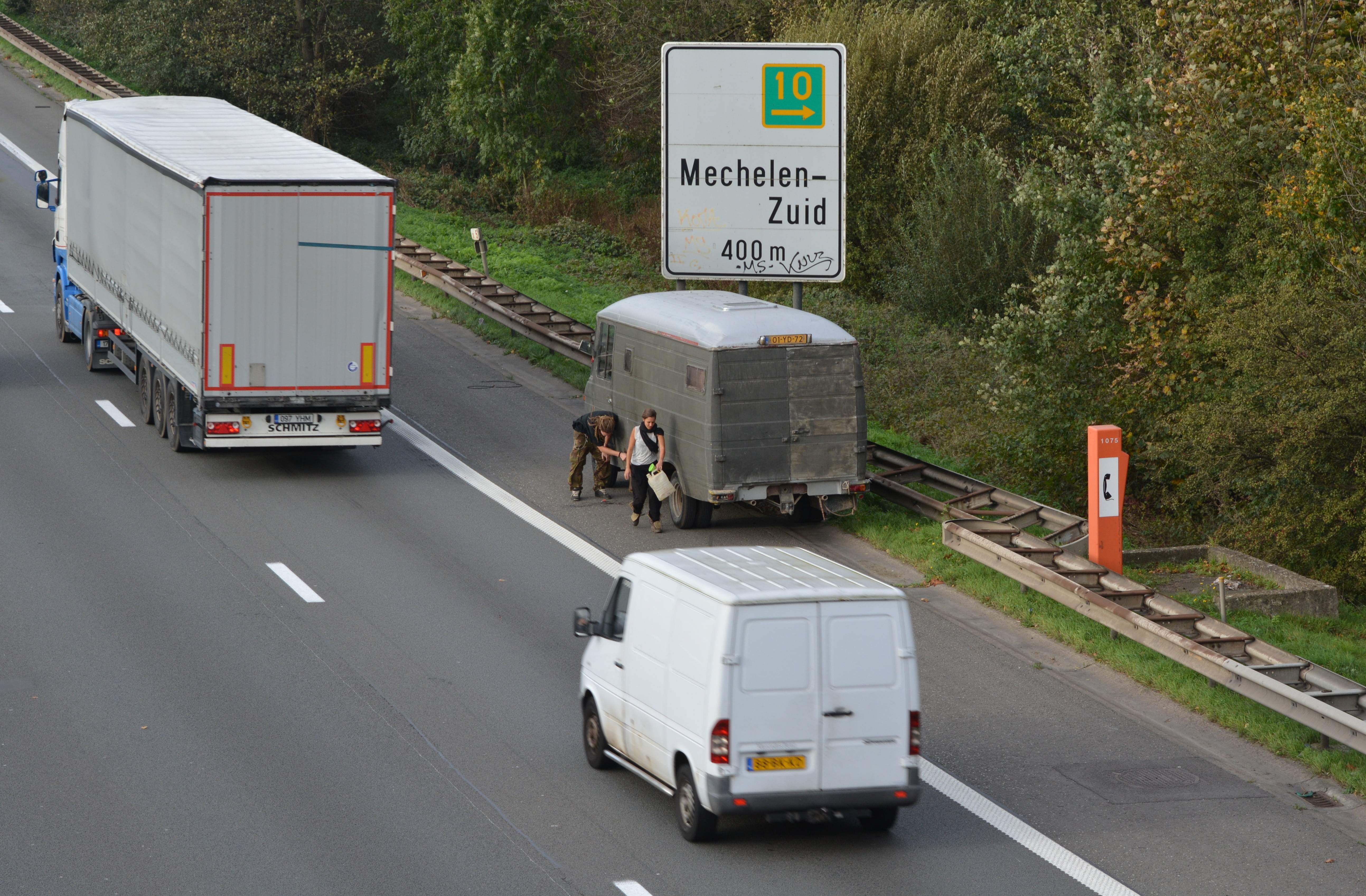 highway, people, mode of transportation, motor vehicle, 5K, commercial land vehicle, nature, text, truck, day, autostrade, land vehicle, outdoors, communication, HD Wallpaper