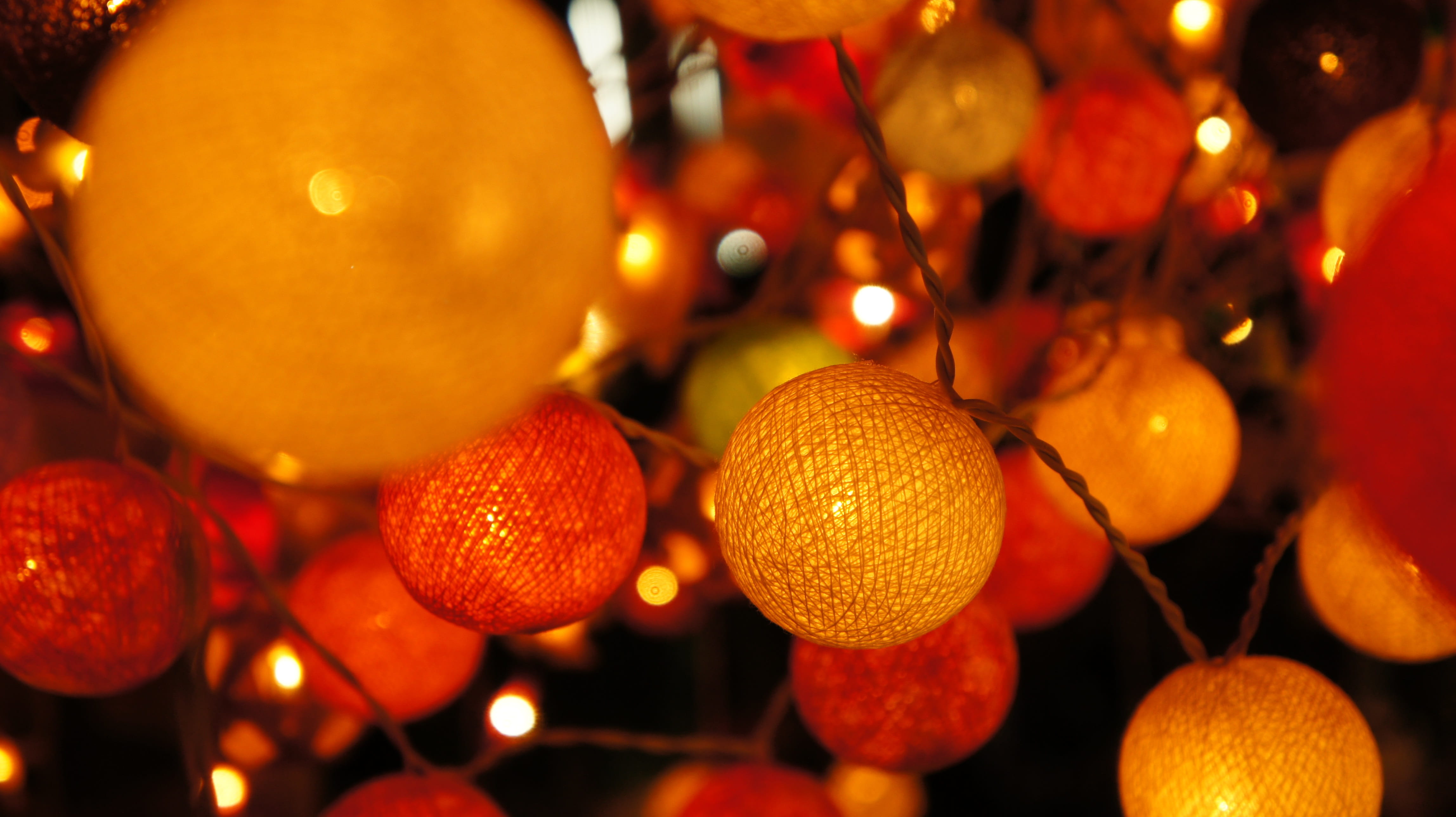 chinese new year, large group of objects, Lamp, yellow, orange color, food and drink, House, decoration, illuminated, hanging, festival, Robo, 4K, healthy eating, HD Wallpaper