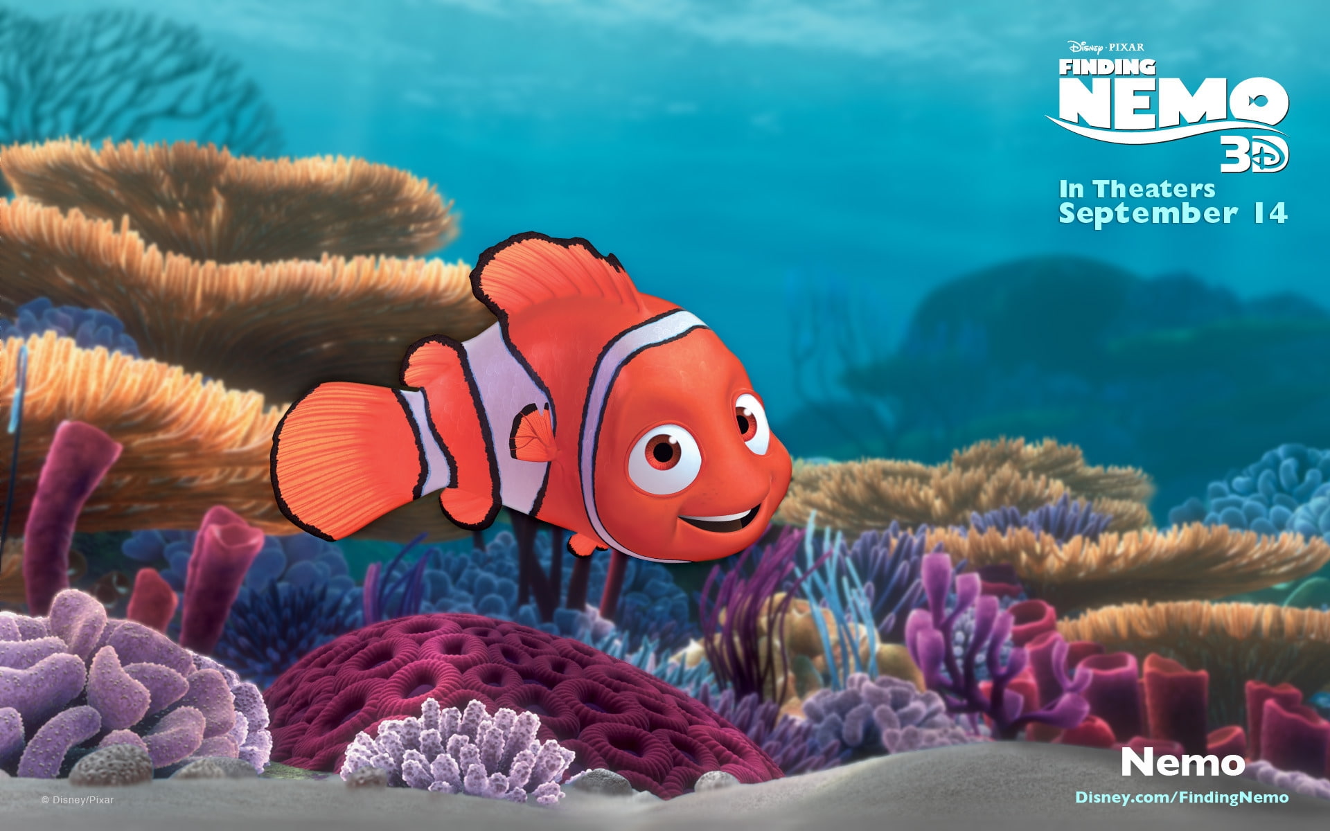 finding, walt, d, 1080P, disney, nemo, HD Wallpaper
