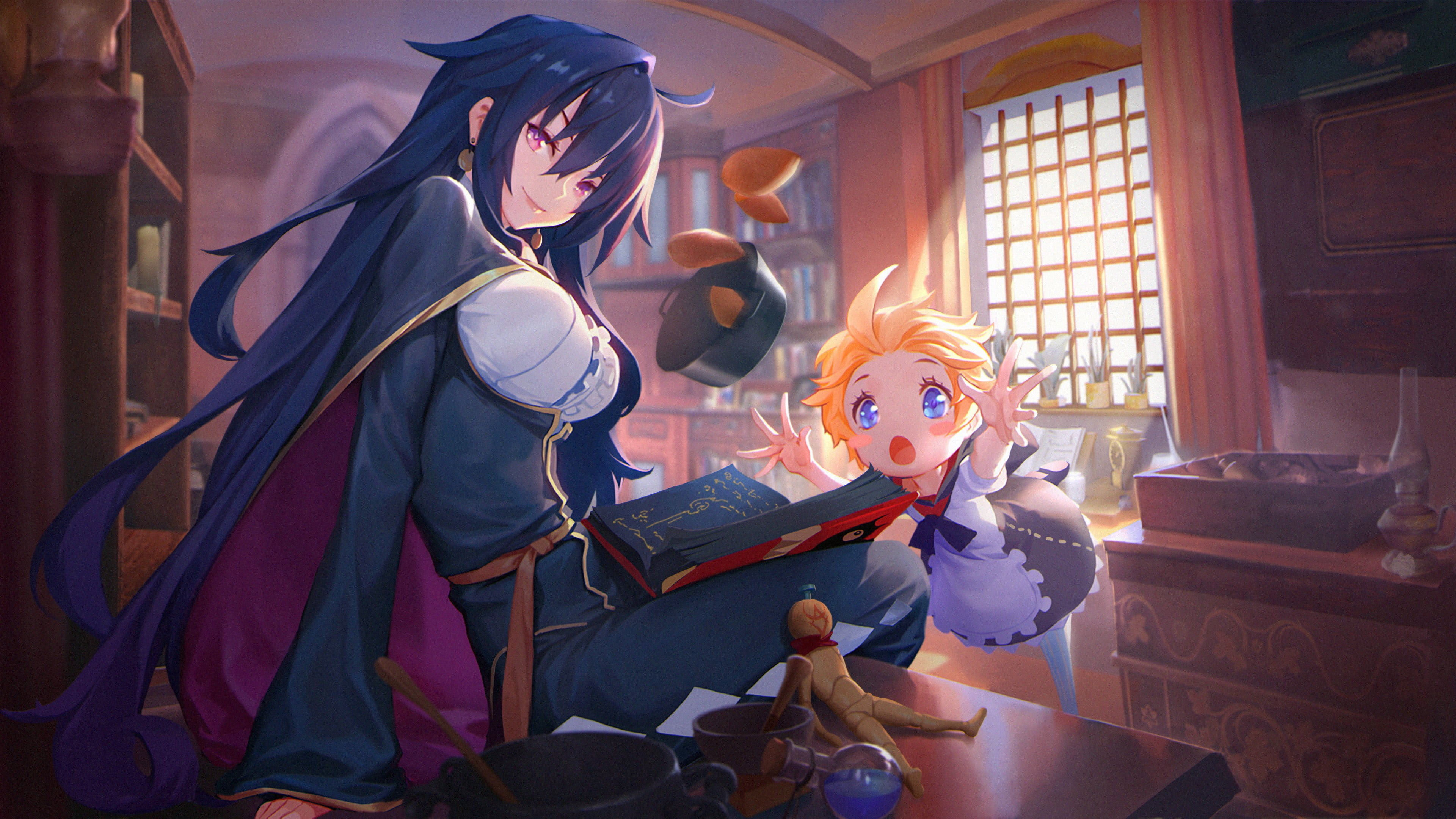 anime, 4K, Labyrinth of Refrain: Coven of Dusk, anime girls, HD Wallpaper