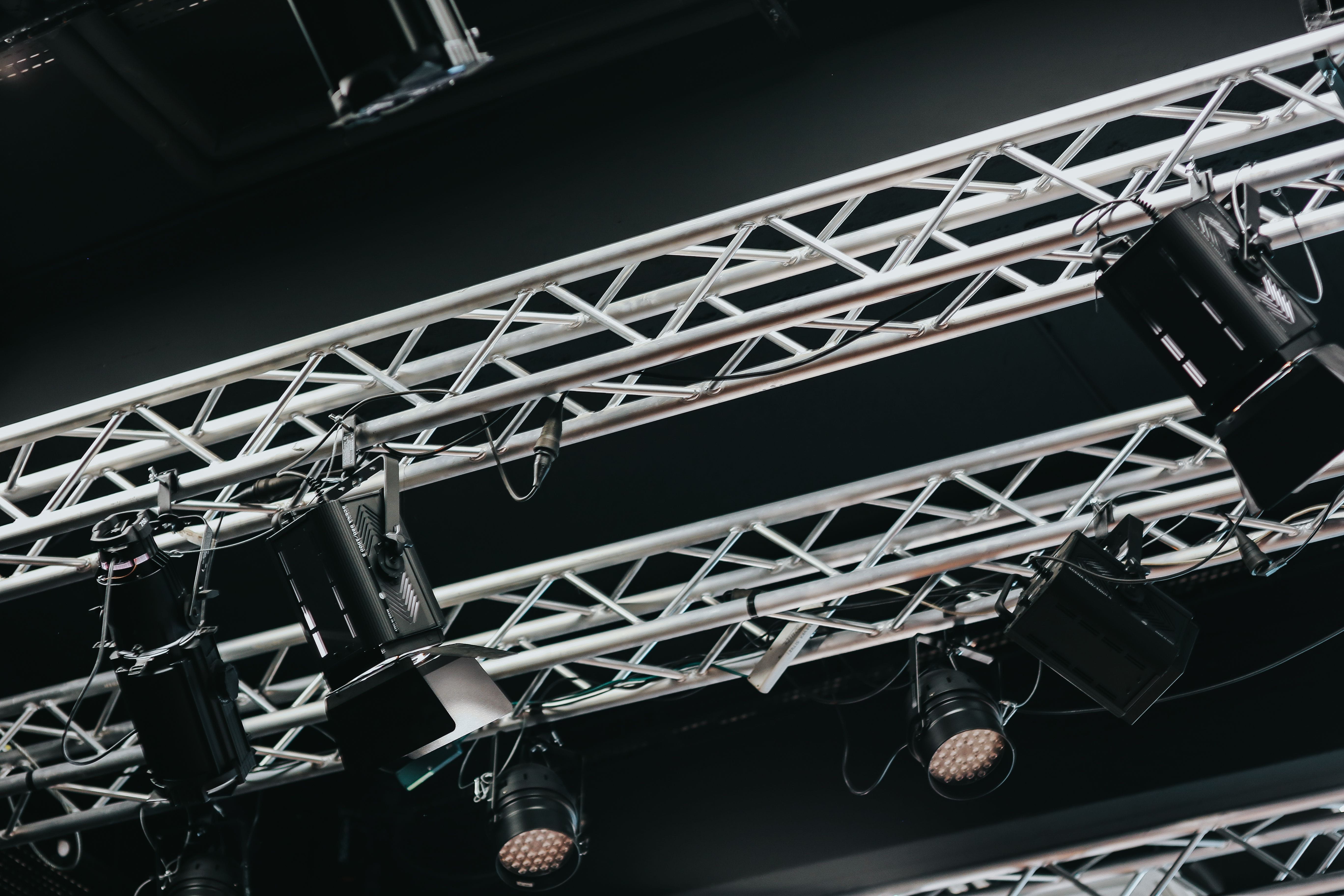 industry, black background, equipment, illumination, no people, close-up, low angle view, metal, strength, connection, lamp, day, indoors, display, chandelier, HD Wallpaper
