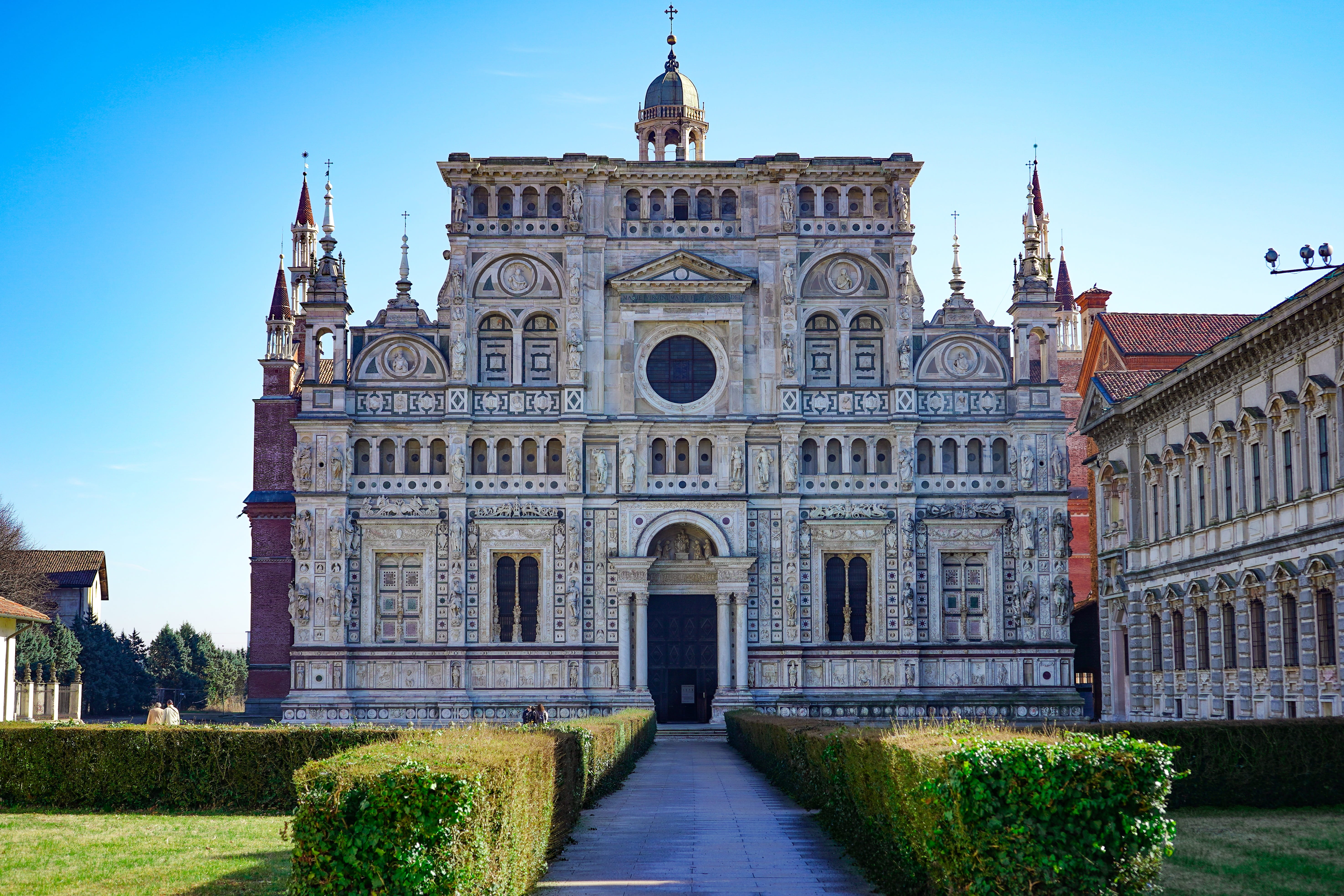 arch, day, history, the past, front view, no people, the way forward, clear sky, built structure, travel destinations, plant, renaissance, church, 1500, HD Wallpaper