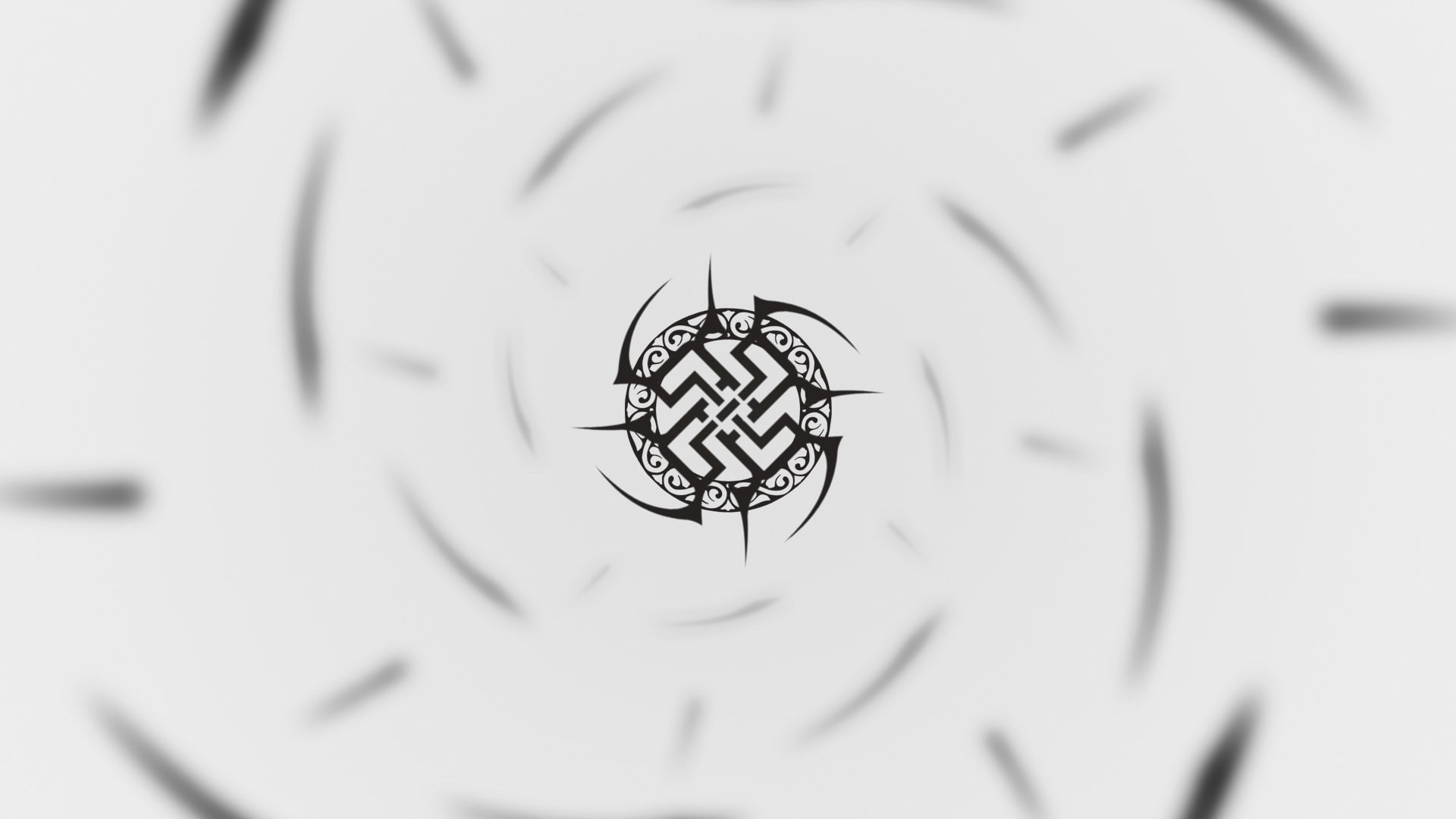 white, swastika, black, 1080P, Tribal, logo, minimalism, HD Wallpaper