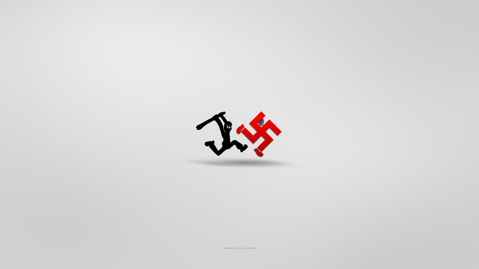 Ninjas, motion, 720P, copy space, risk, guidance, minimalistic, sign, opportunity, symbol, white background, white color, studio shot, still life, swastika, HD Wallpaper