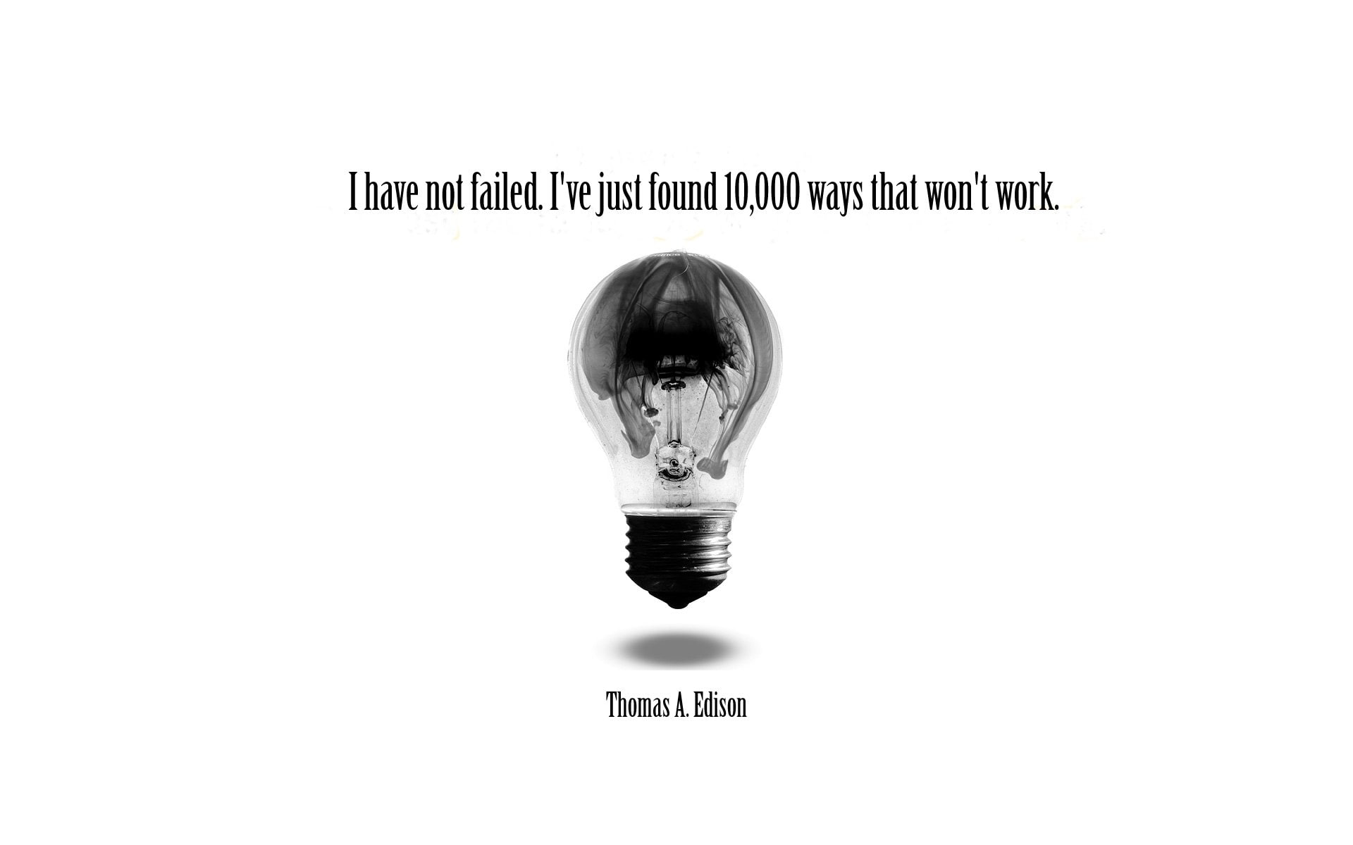 quotes, 1080P, thomas, edison, HD Wallpaper