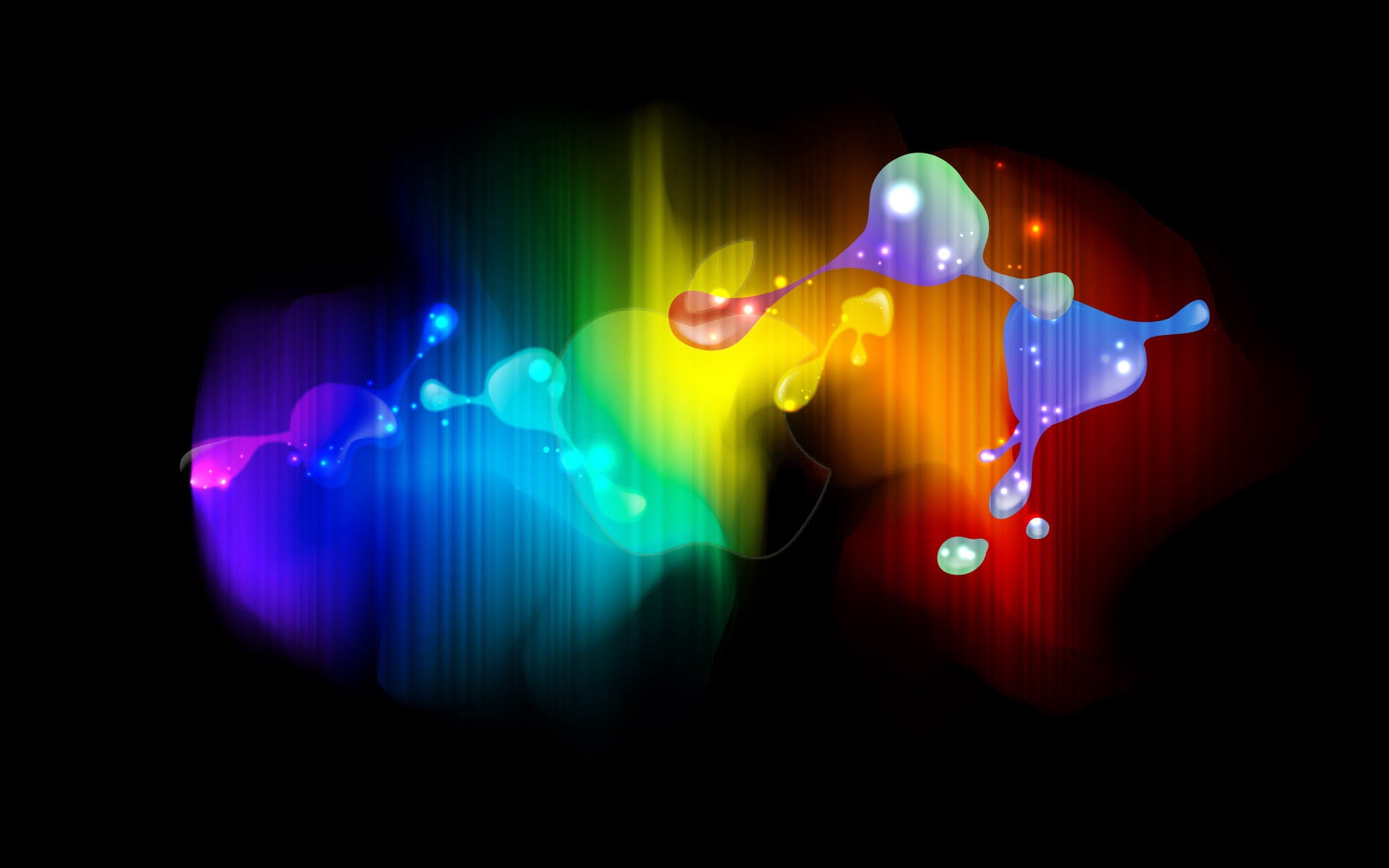 black background, illuminated, lighting equipment, colorful, illustration, science, stage, light - Natural Phenomenon, shiny, internet, computer Graphic, HD Wallpaper