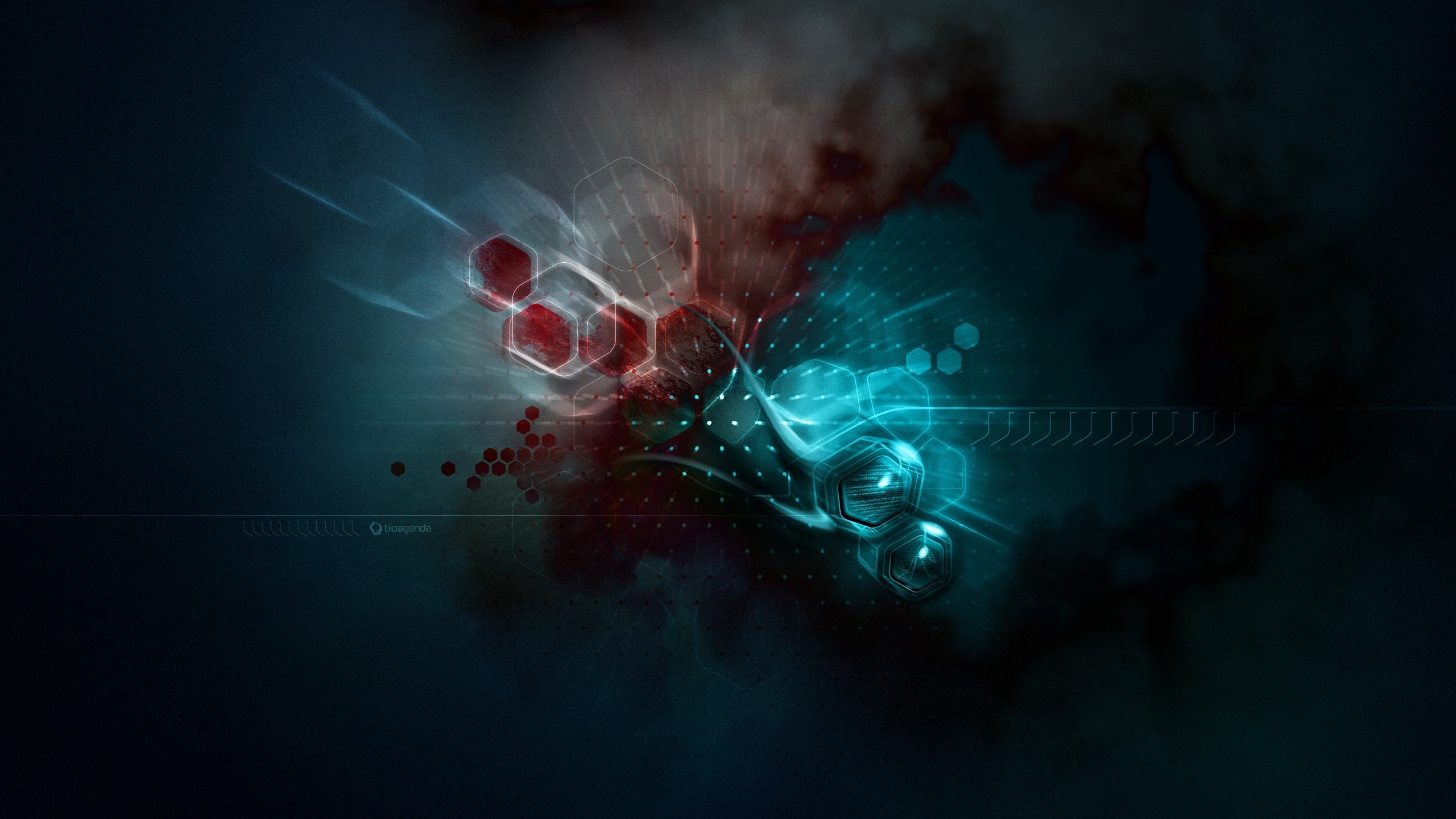 shades, hexagons, drops, 2K, blots, scheme, HD Wallpaper