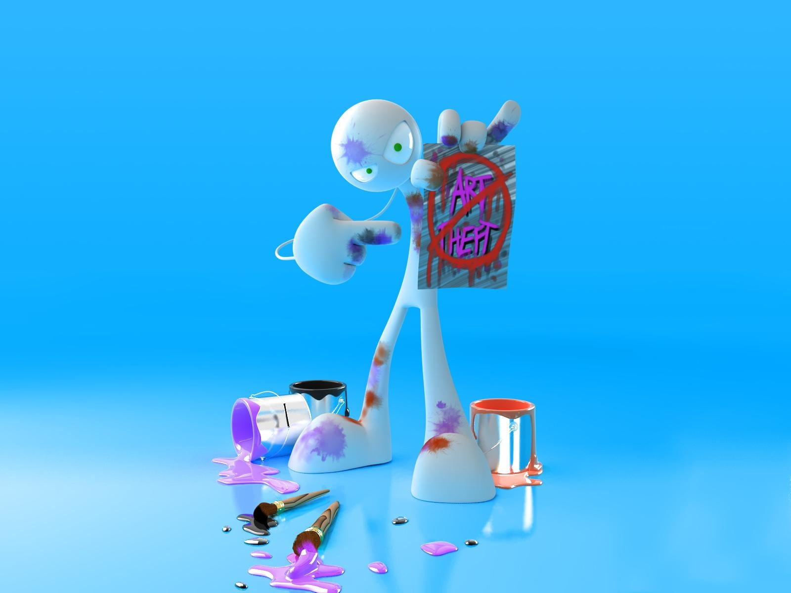 fun, man, studio shot, 720P, food and drink, summer, toy, no People, blot, representation, sweet, equipment, nature, paint, paper, colored background, HD Wallpaper