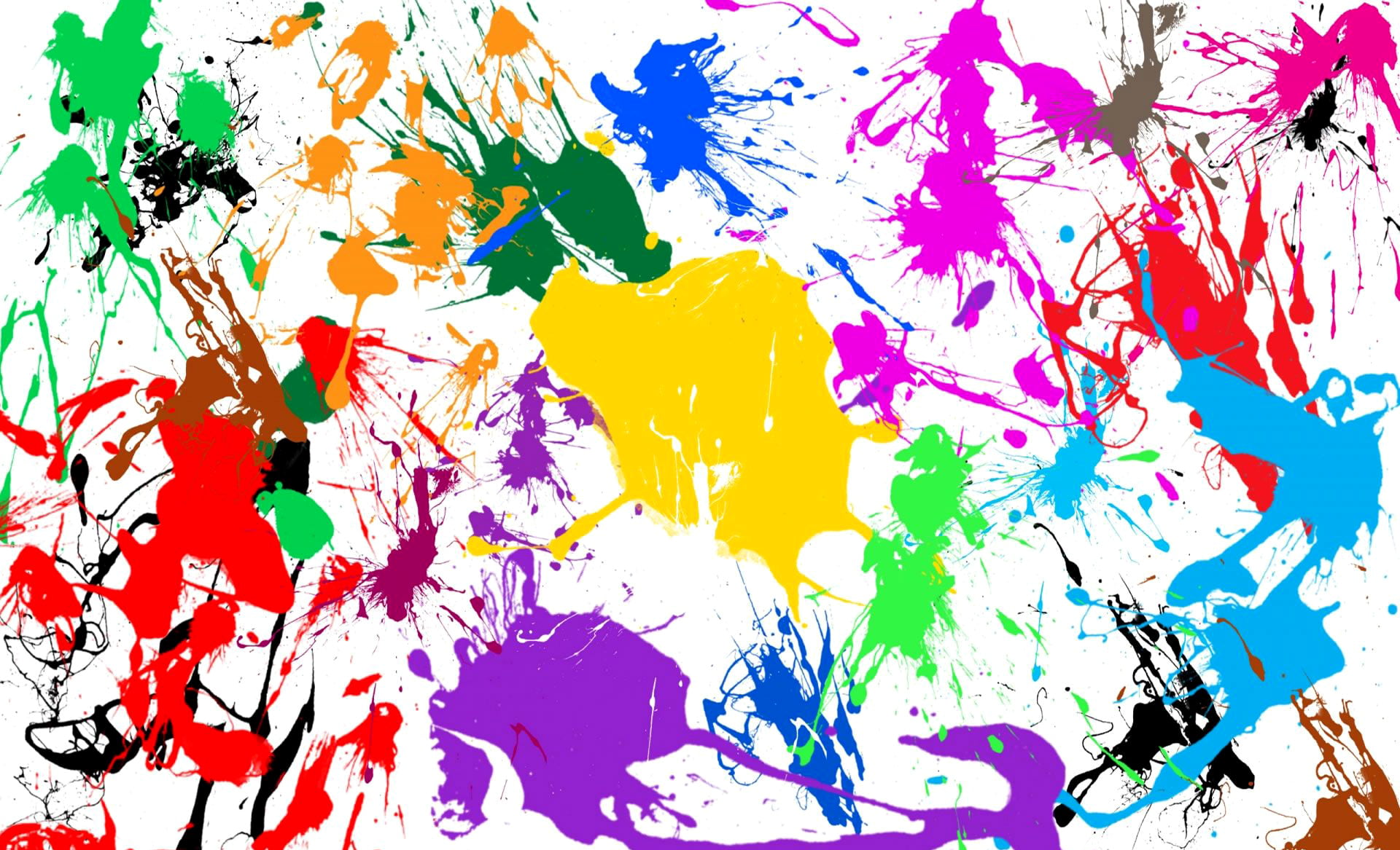 ink, studio shot, vitality, blot, white background, vibrant Color, splattered, pattern, multicolored, illustration, creativity, no people, textured Effect, HD Wallpaper
