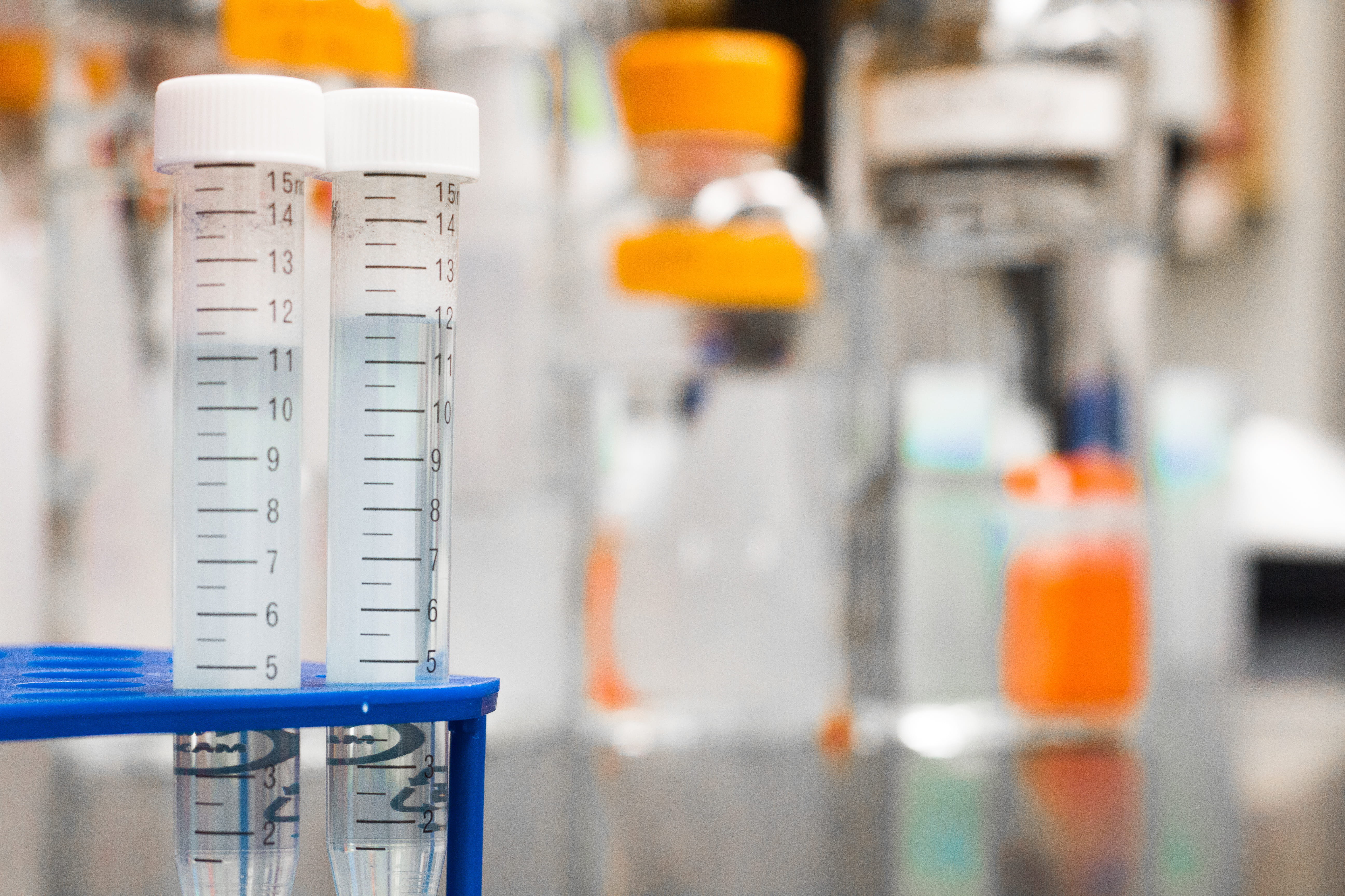 no people, scientific experiment, laboratory, medicine, tubes, instrument of measurement, focus on foreground, biology, research, thermometer, 5K, technology, HD Wallpaper