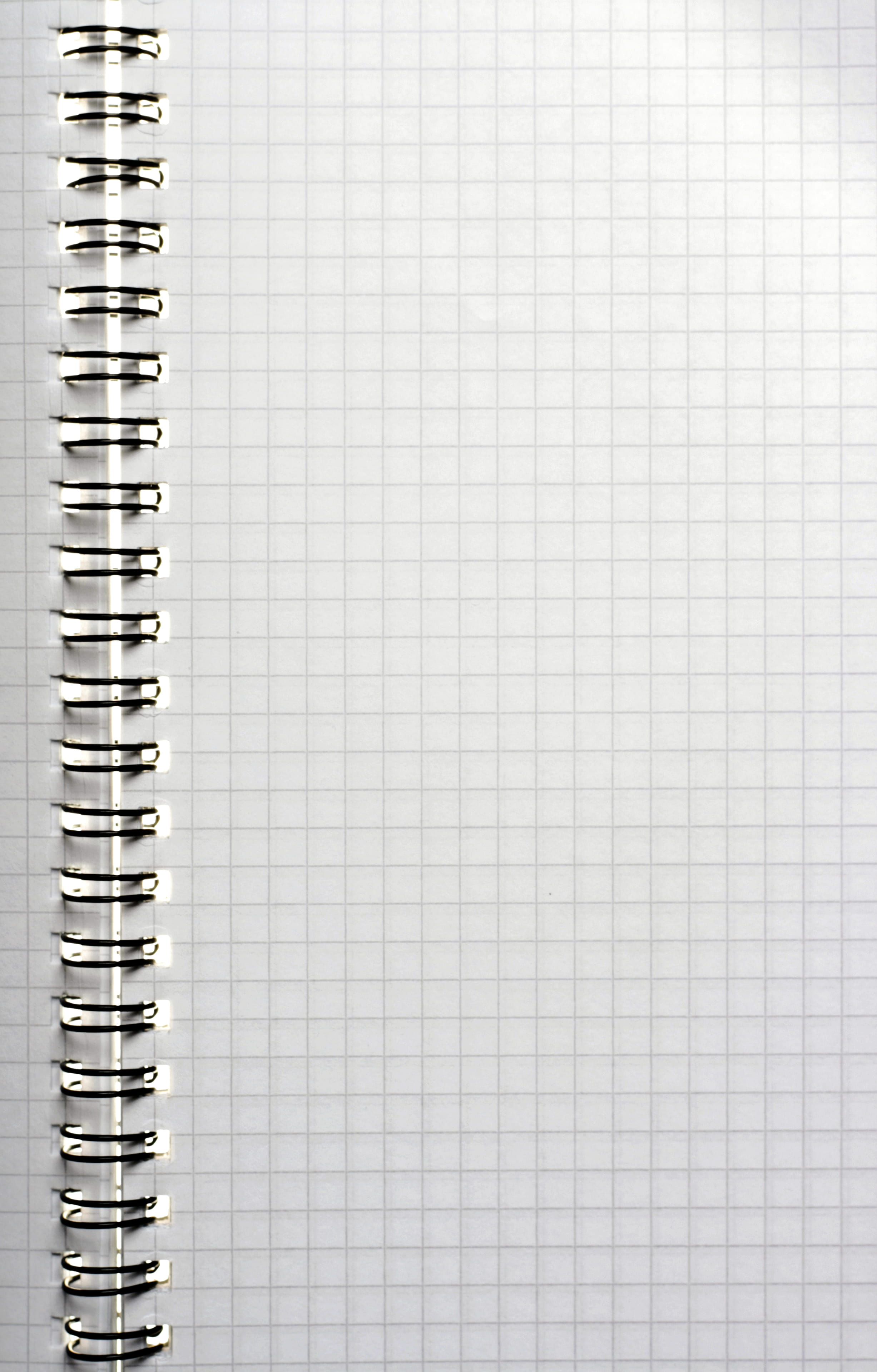 white color, education, spiral, close-up, indoors, blank, page, open, studio shot, no people, message, 4K, white background, copy space, note pad, spiral notebook, Phone HD Wallpaper