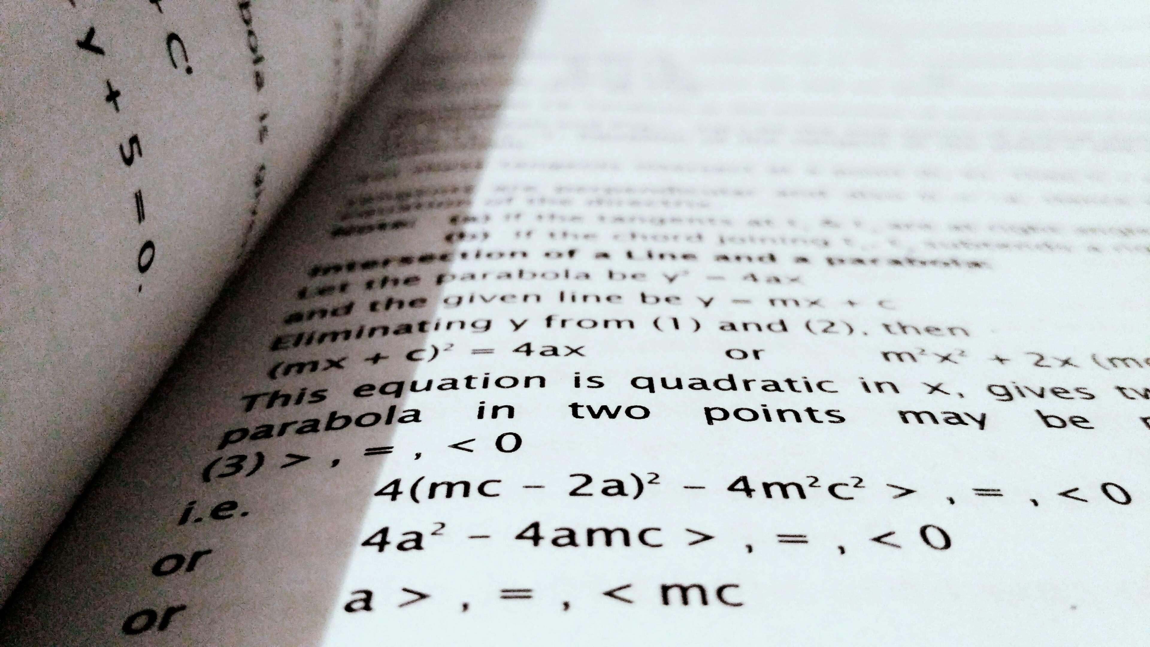 western script, text, no people, mathematics, school, book, shadow, close up, number, close-up, indoors, publication, blur, black and white, page, knowledge, HD Wallpaper