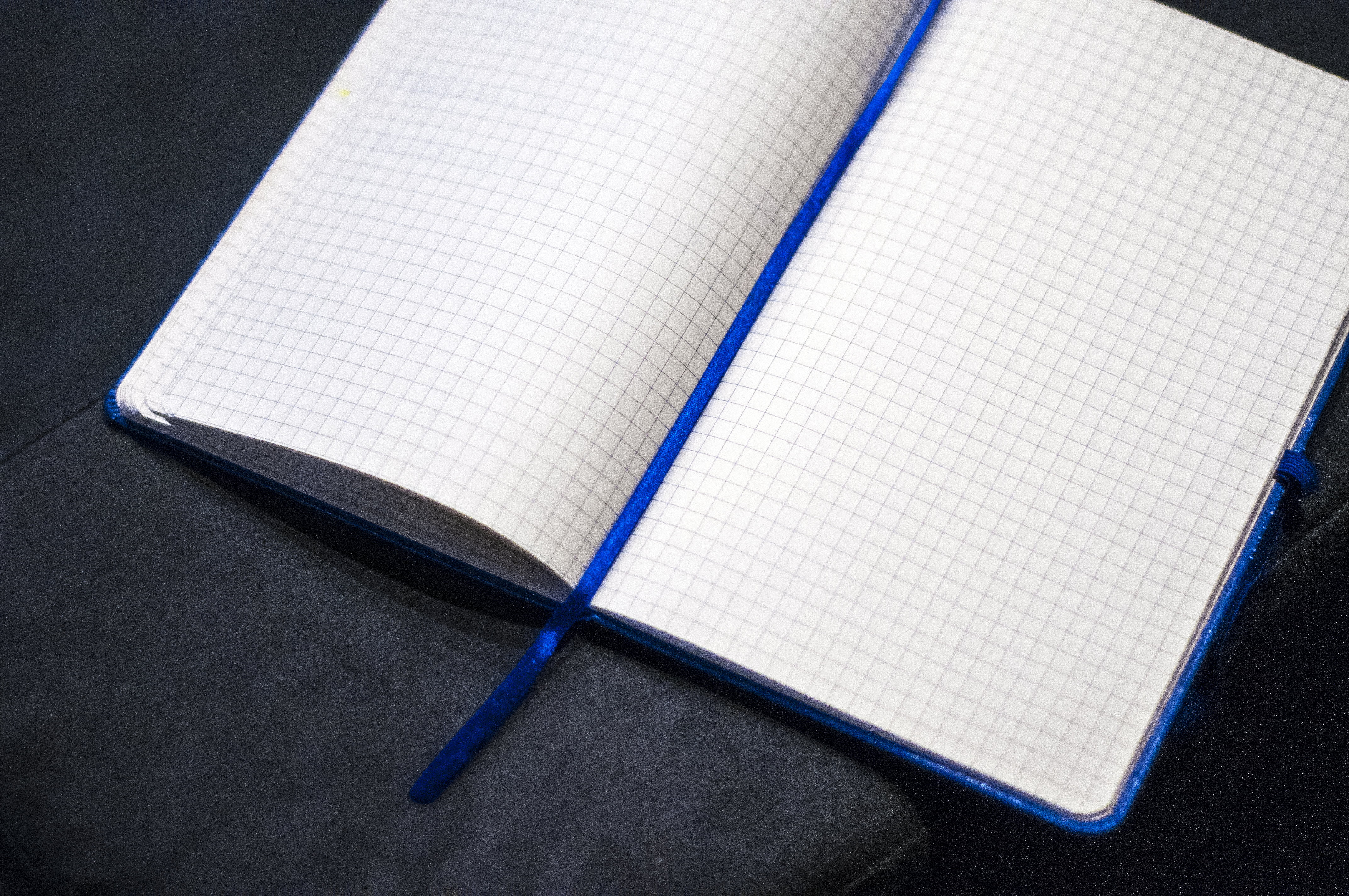 close-up, book, gray, page, publication, blank, surface, graphing, black background, still life, 4K, studio shot, business, white, note pad, work, learning, HD Wallpaper