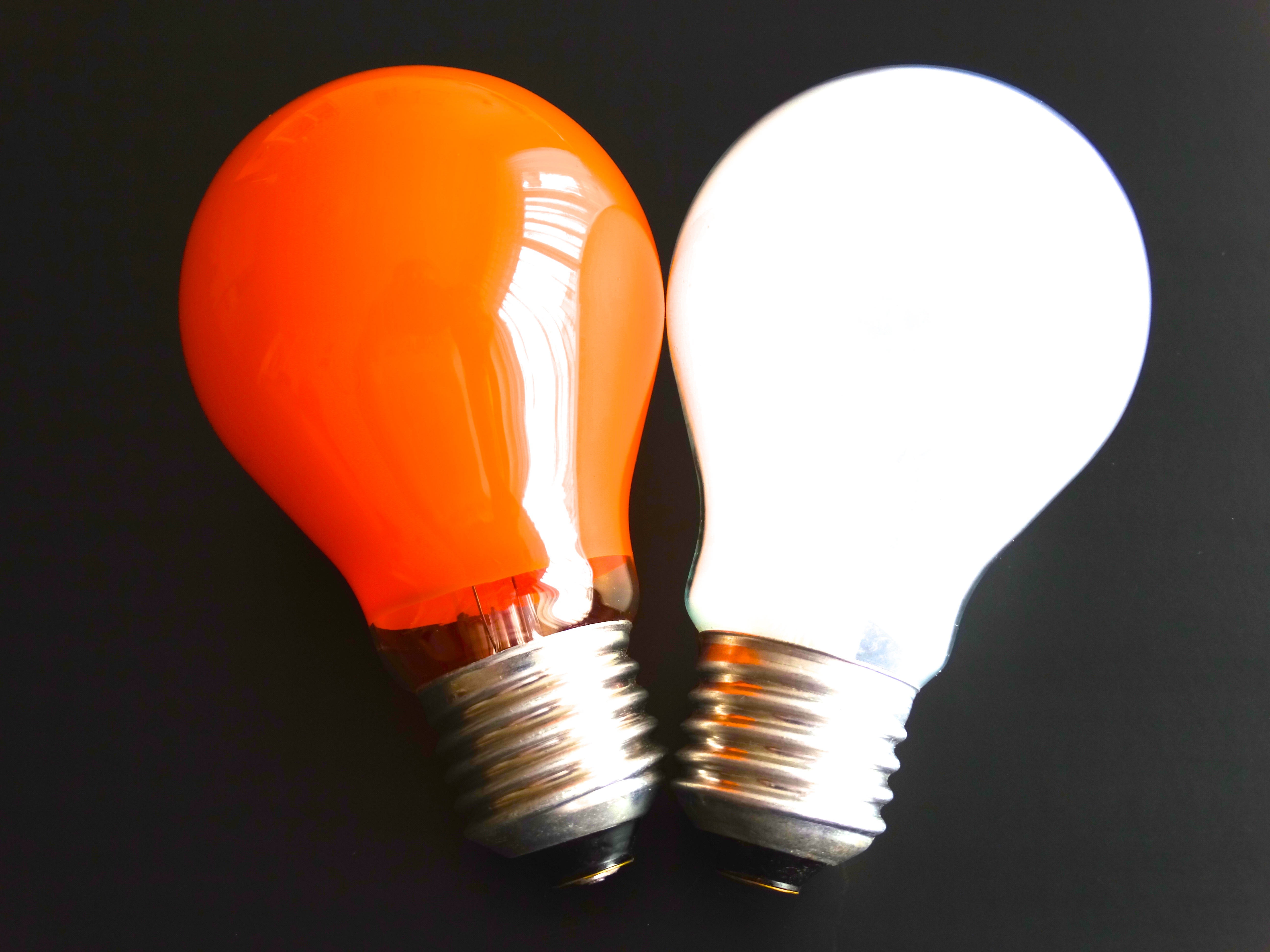 still life, close-up, light - natural phenomenon, orange color, glowing, illuminated, electric light, lighting equipment, energy efficient lightbulb, no people, HD Wallpaper