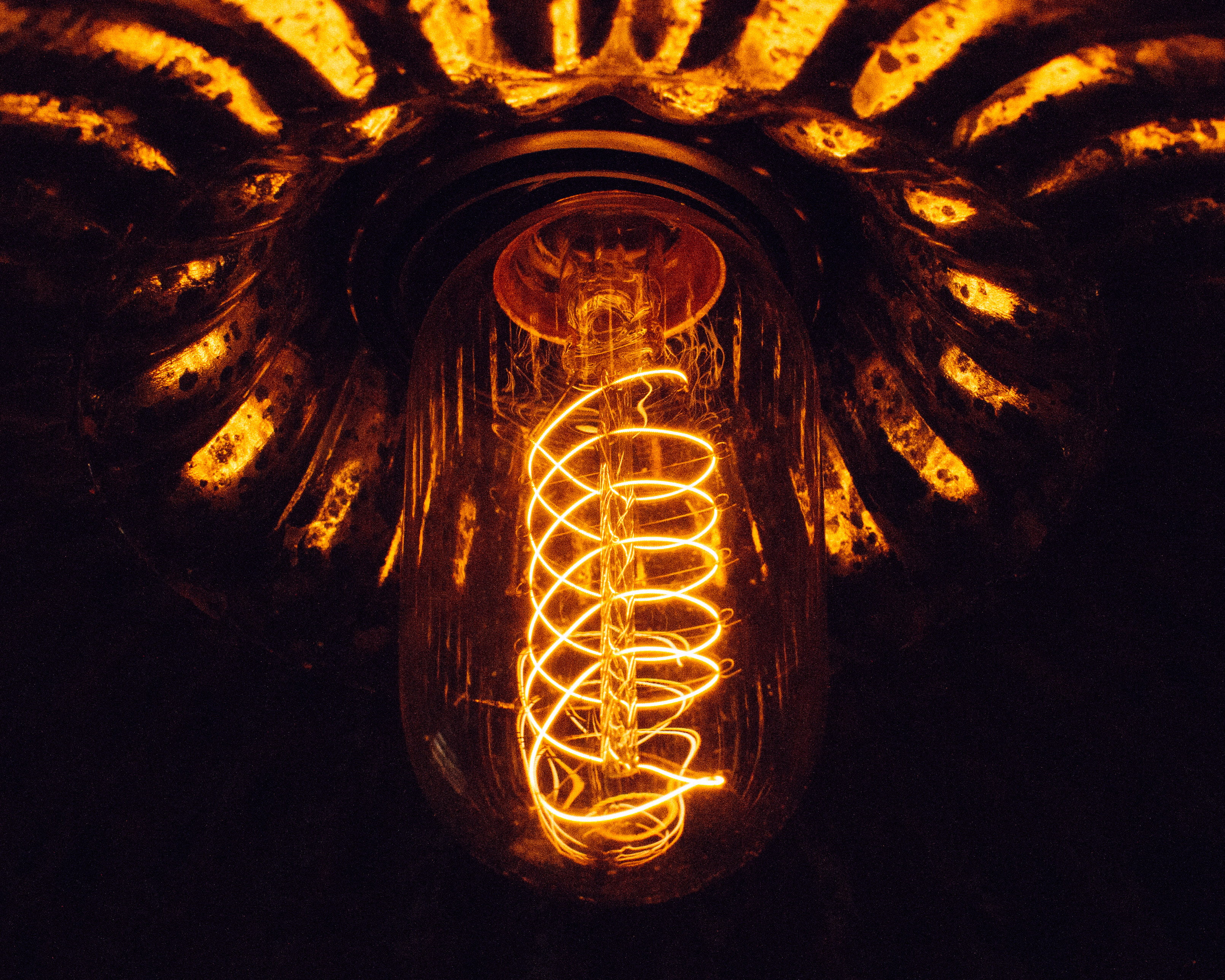 night, flame, illuminated, close-up, light - natural phenomenon, light bulb, illustration, electric light, art, heat, low angle view, blur, decoration, HD Wallpaper