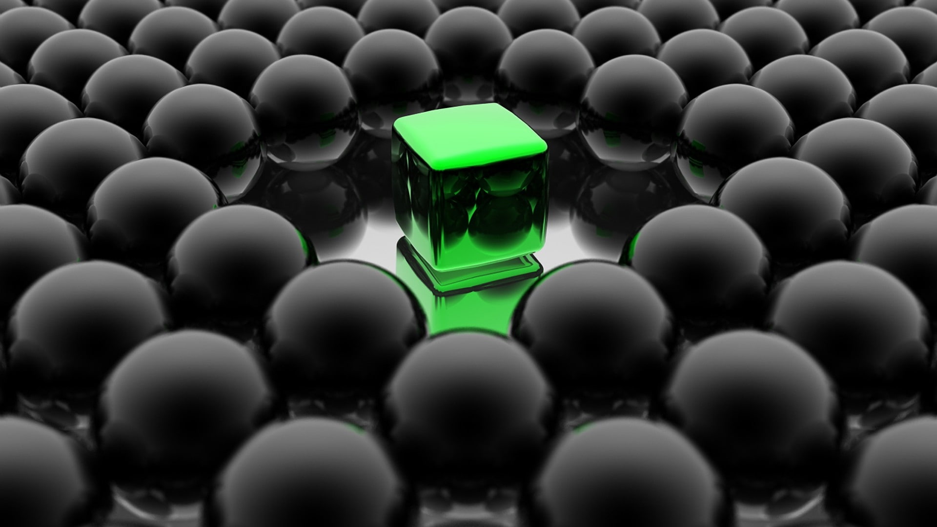 1080P, d, glass, cg, 3D view, wal, Abstract, modeling, cube, reflections, x, spheres, render, art, hd, view, cgi, HD Wallpaper