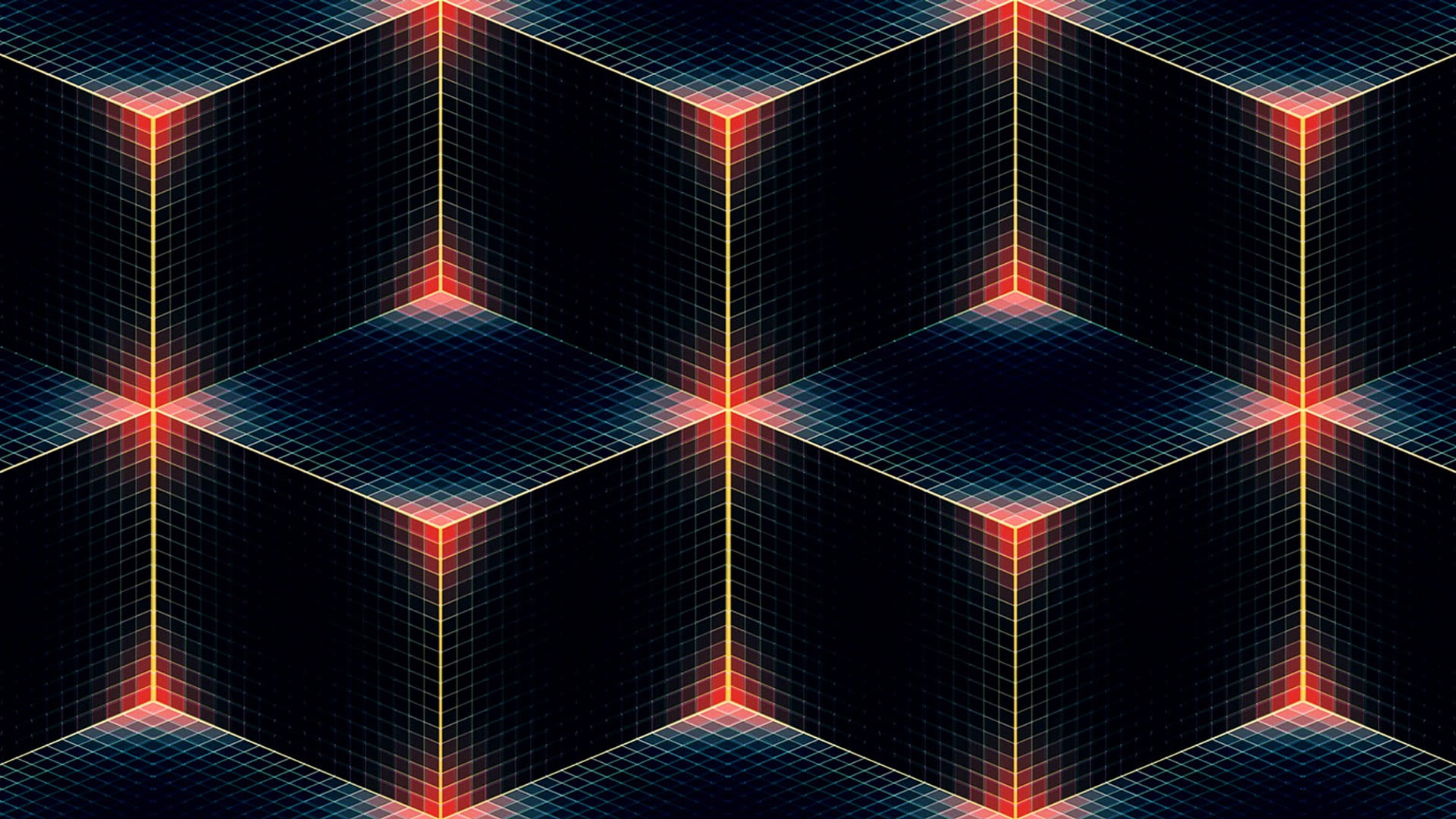 black Color, eternity, full frame, diamond, pattern, lens flare, sky, striped, photographic Effects, symbol, cube, creativity, shape, line, shade, backdrop, HD Wallpaper