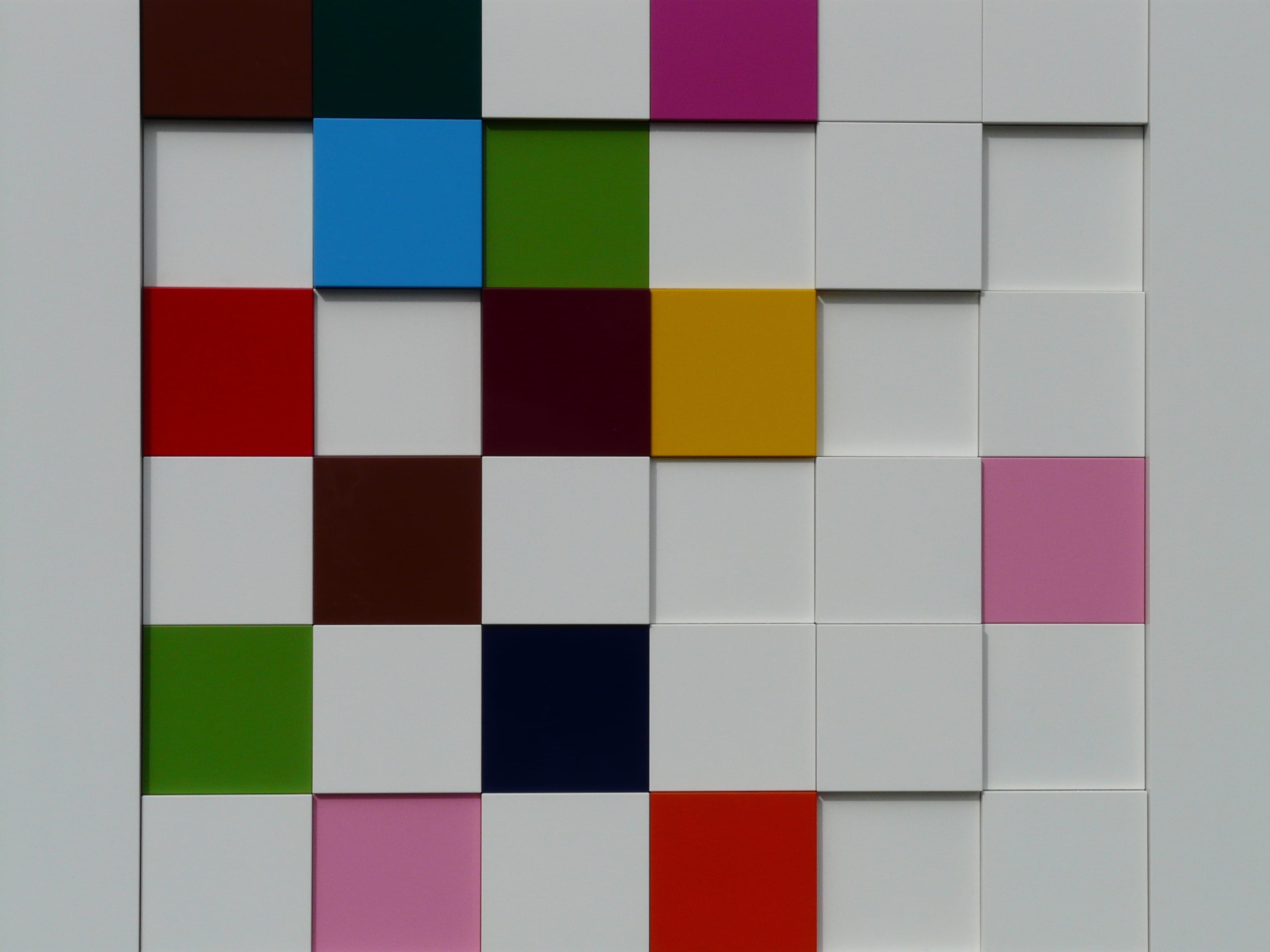variation, full frame, pattern, close-up, corners, backgrounds, repetition, art, vibrant color, assorted, indoors, multi colored, wall - building feature, HD Wallpaper