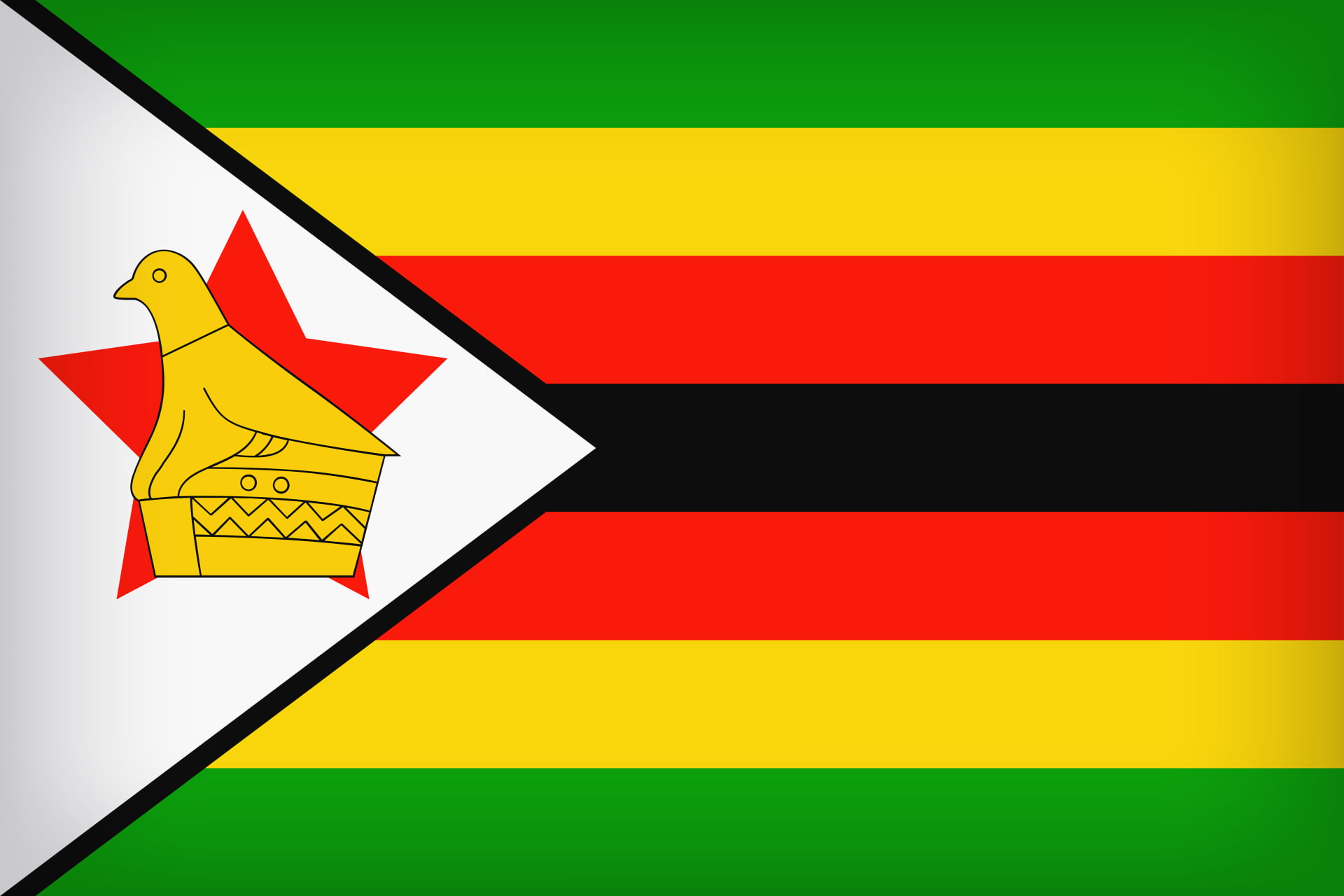 Flag, Flag of Zimbabwe, Flags, 1080P, HD Wallpaper