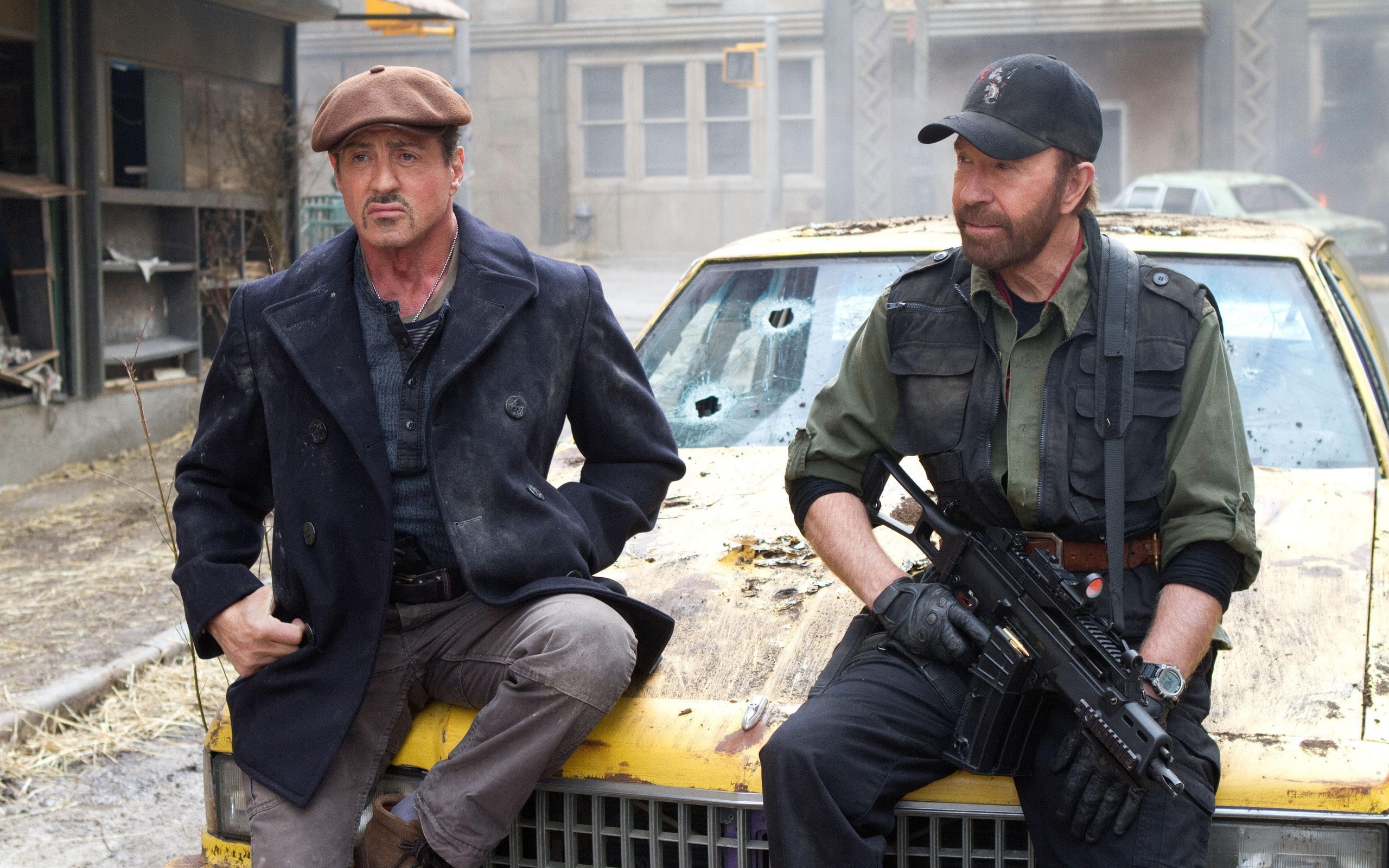 clothing, three quarter length, mature adult, real people, Sylvester Stallone, government, males, The Expendables 2, city, uniform, people, front view, HD Wallpaper