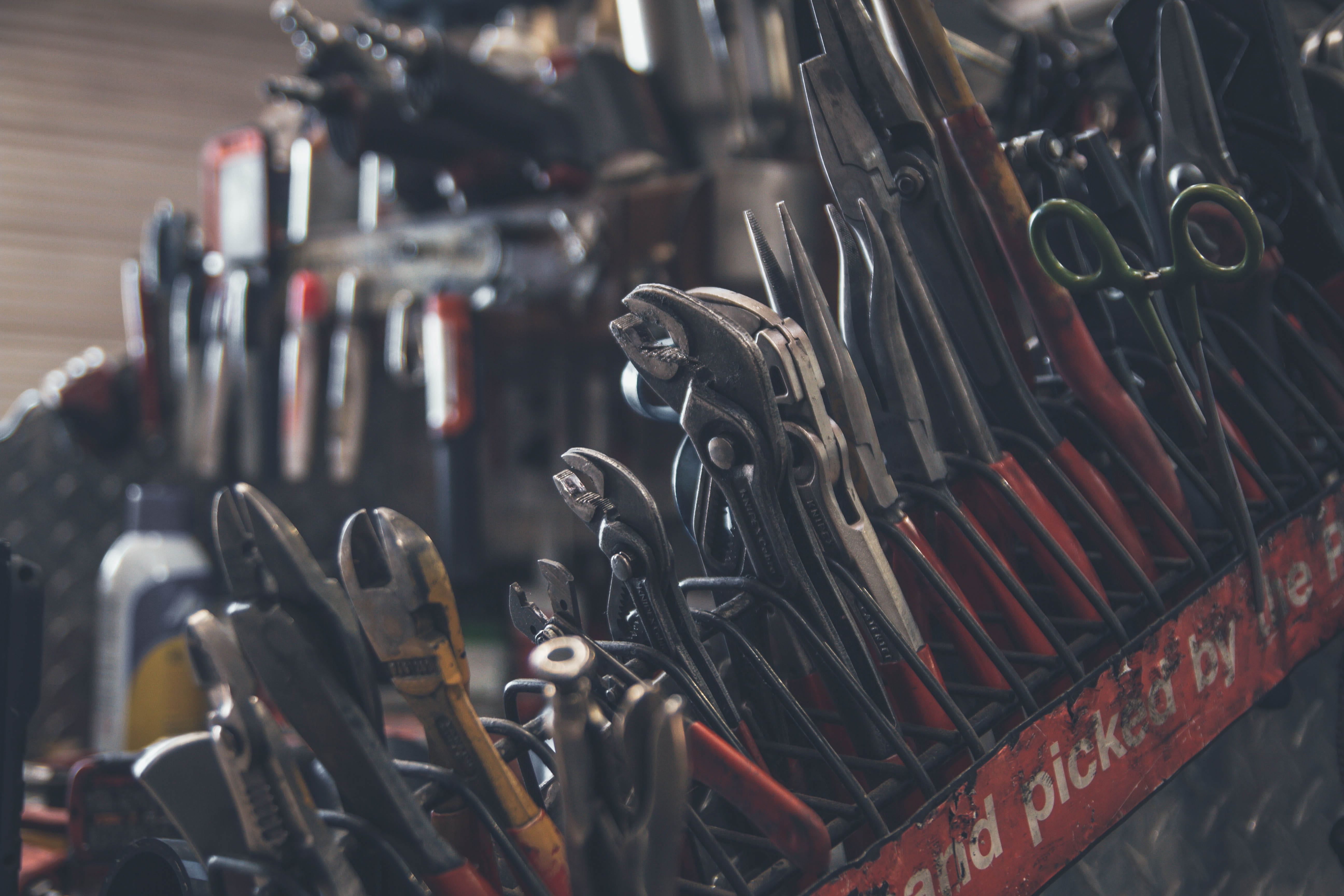 vehicle, lot, shelf, tools of the trade, neonbrand digital marketing, photography, 5K, nature, rack, large group of objects, close-up, variation, wrench, HD Wallpaper