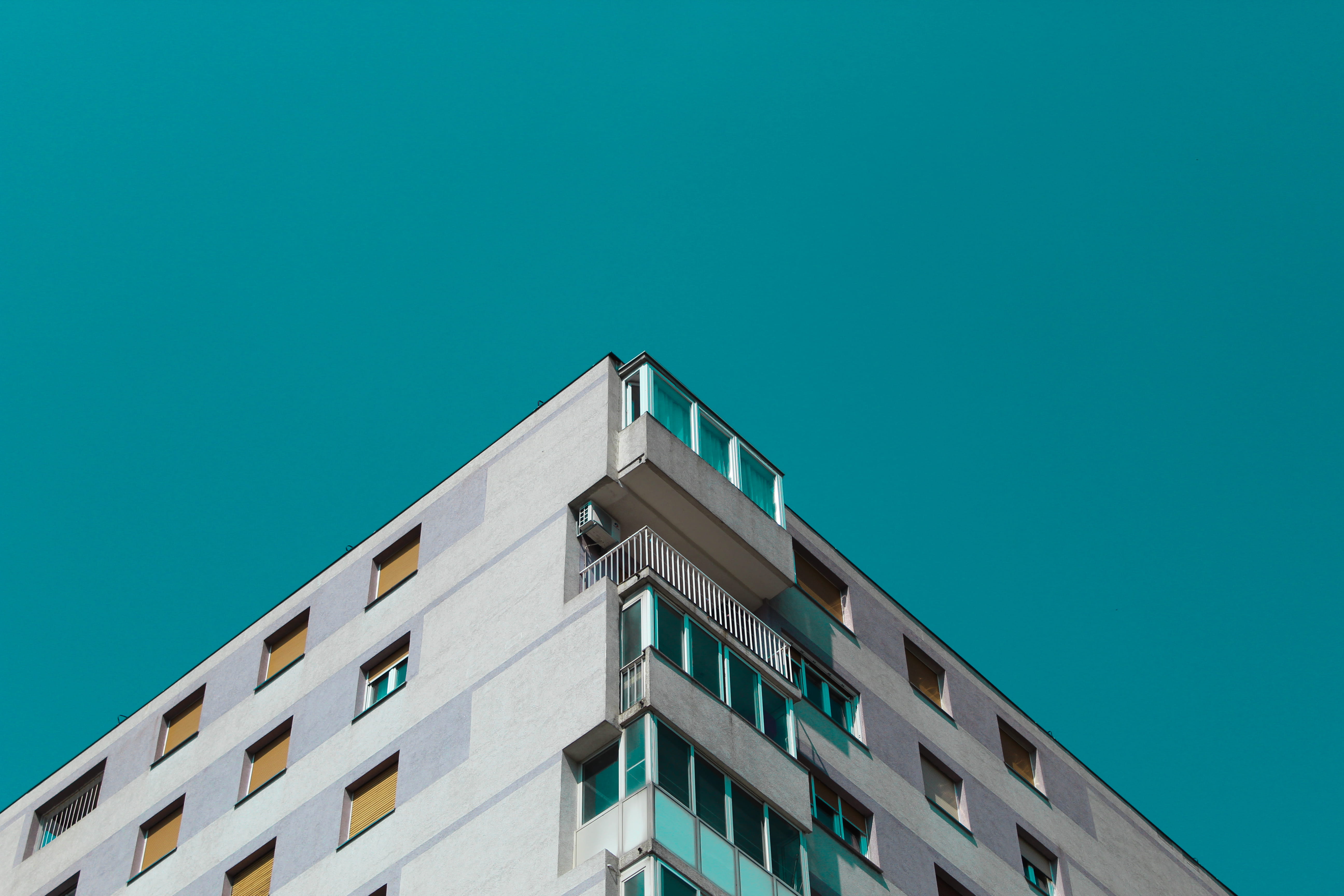 window, design, minimalist, concrete, apartment, city Life, sky, home Ownership, 5K, no People, building, balcony, modern, house, construction Industry, HD Wallpaper