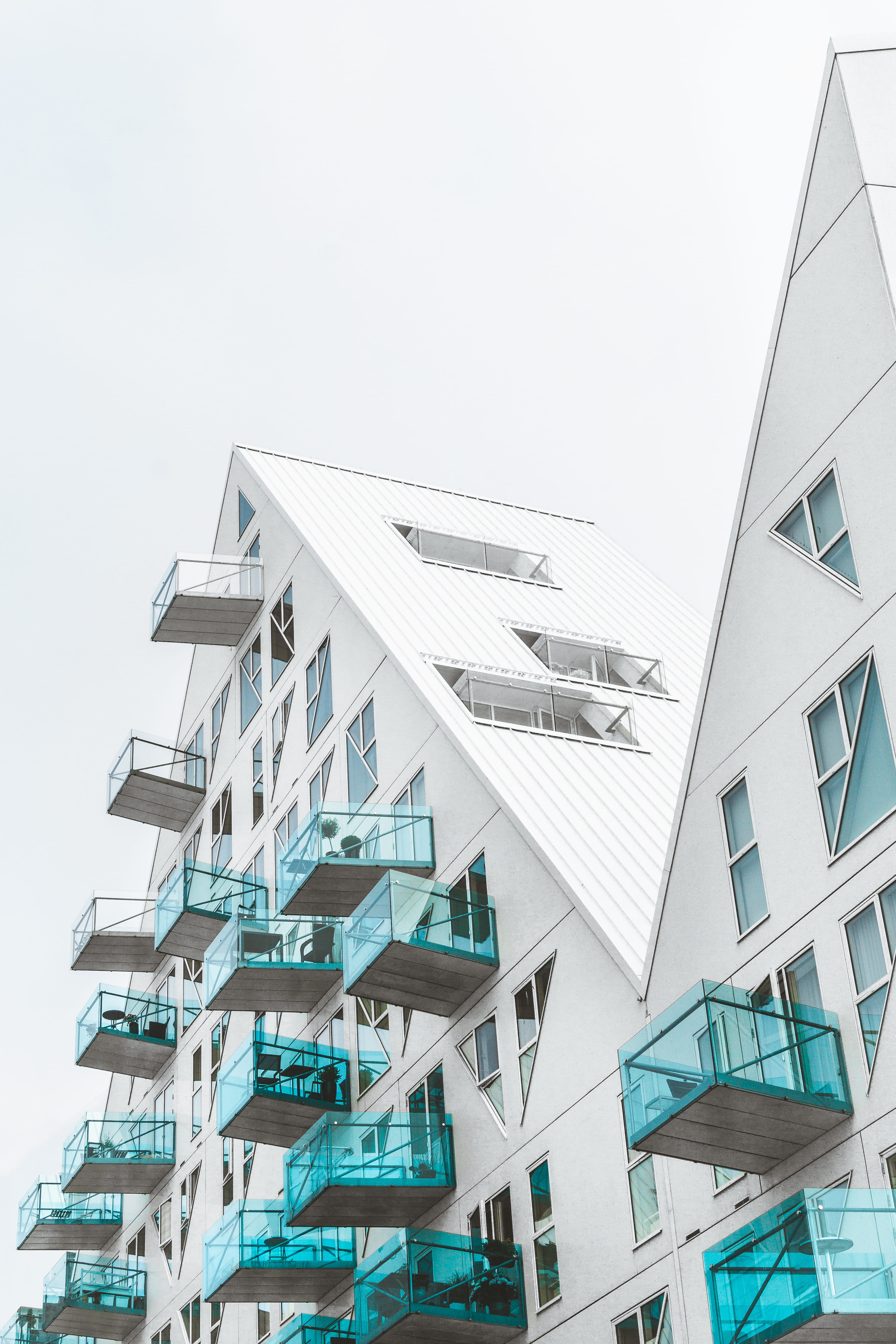 office Building, architectural Styles, new, housing Development, isbjerg, concrete, housing Project, outdoors, aarhus, århu, isbjerget, apartment, building Exterior, Phone HD Wallpaper