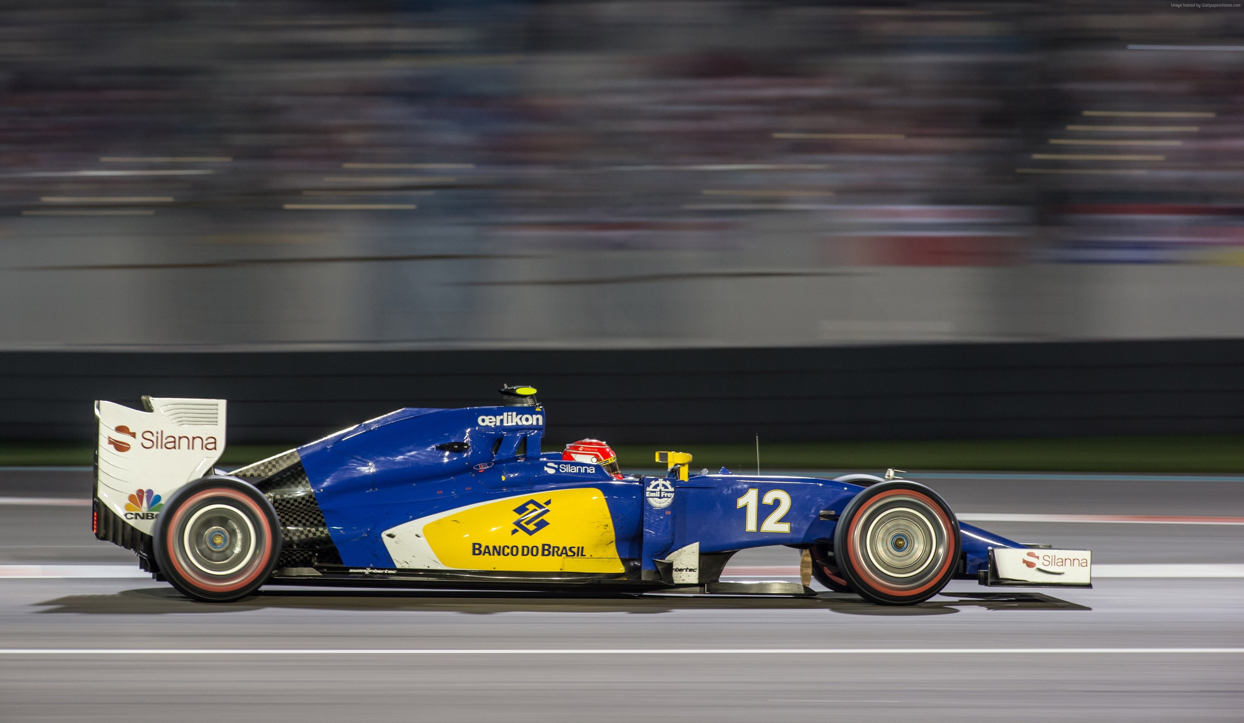 motor vehicle, Sauber C35, excitement, blurred motion, racecar, sport, speed, motor racing track, car, mode of transportation, sports race, motorsport, HD Wallpaper