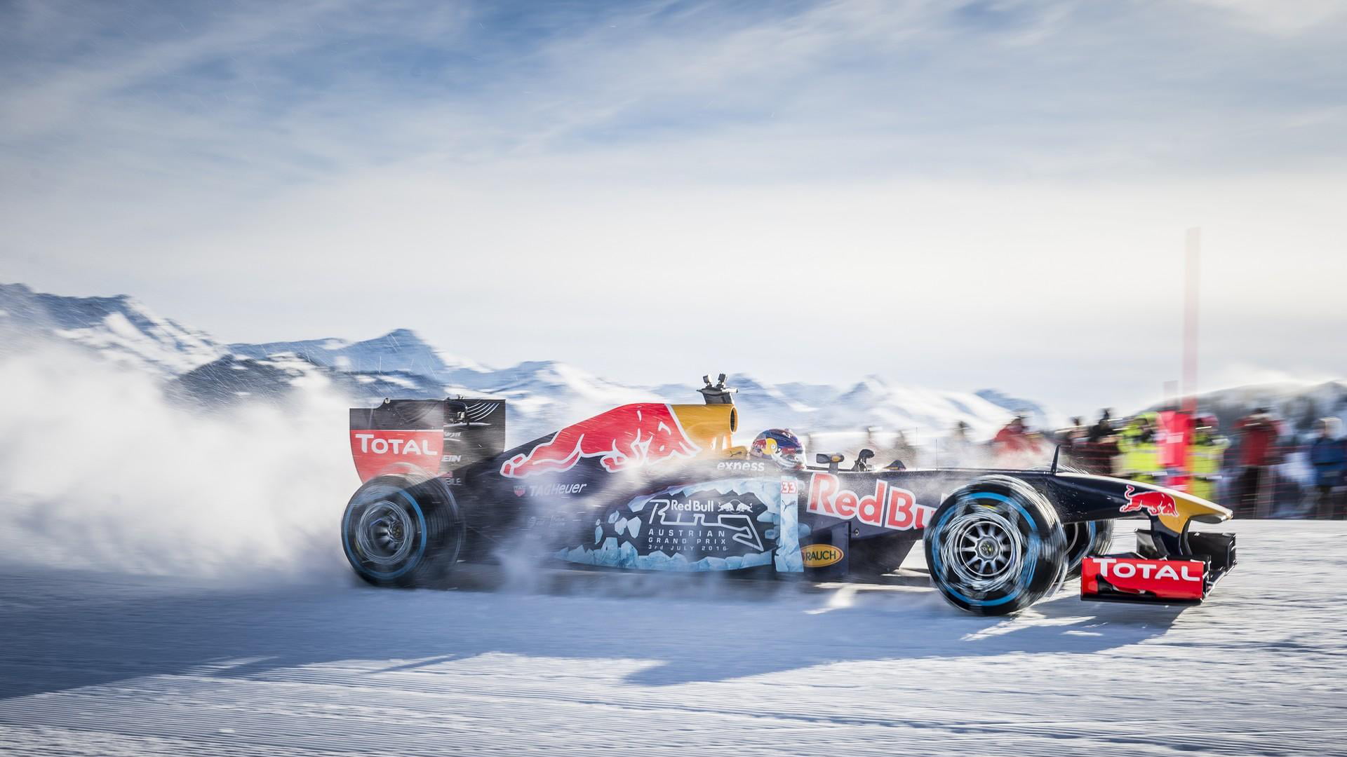 1080P, winter, black, nature, transportation, rc, outdoors, photography, Formula 1, car, digital composite, real people, land vehicle, motor vehicle, smoke - physical structure, HD Wallpaper