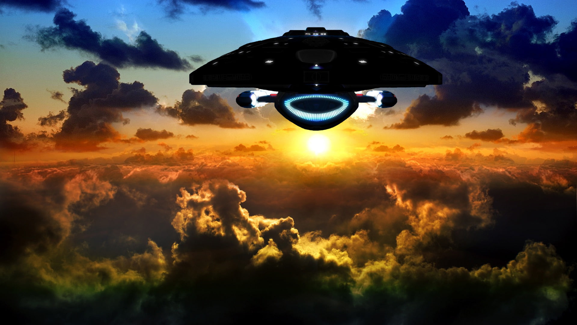 Star Trek, Space, Voyager, Sunrise, 1080P, Planet, Sci Fi, HD Wallpaper
