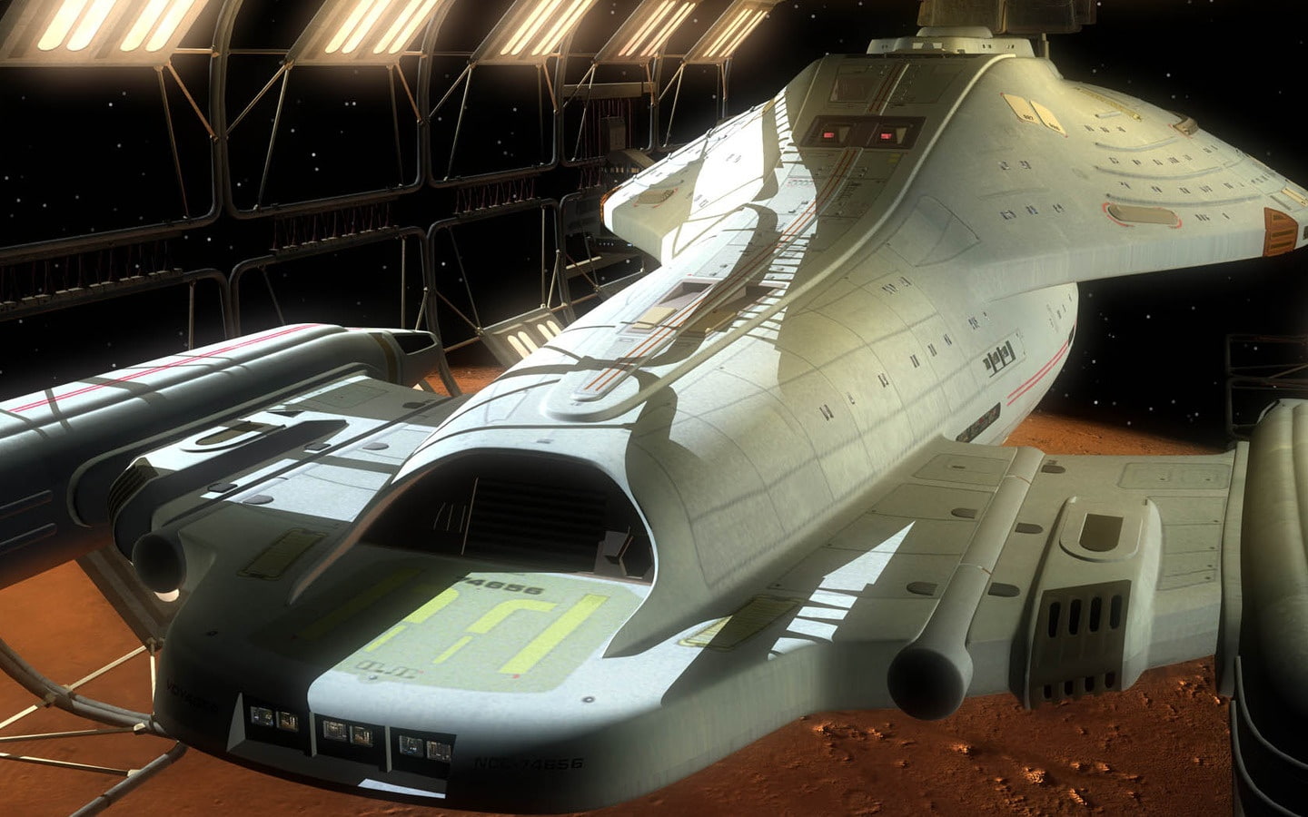 art, entertainment, trek, Voyager, Star Trek, star, series, hd, ship, tv, 720P, HD Wallpaper