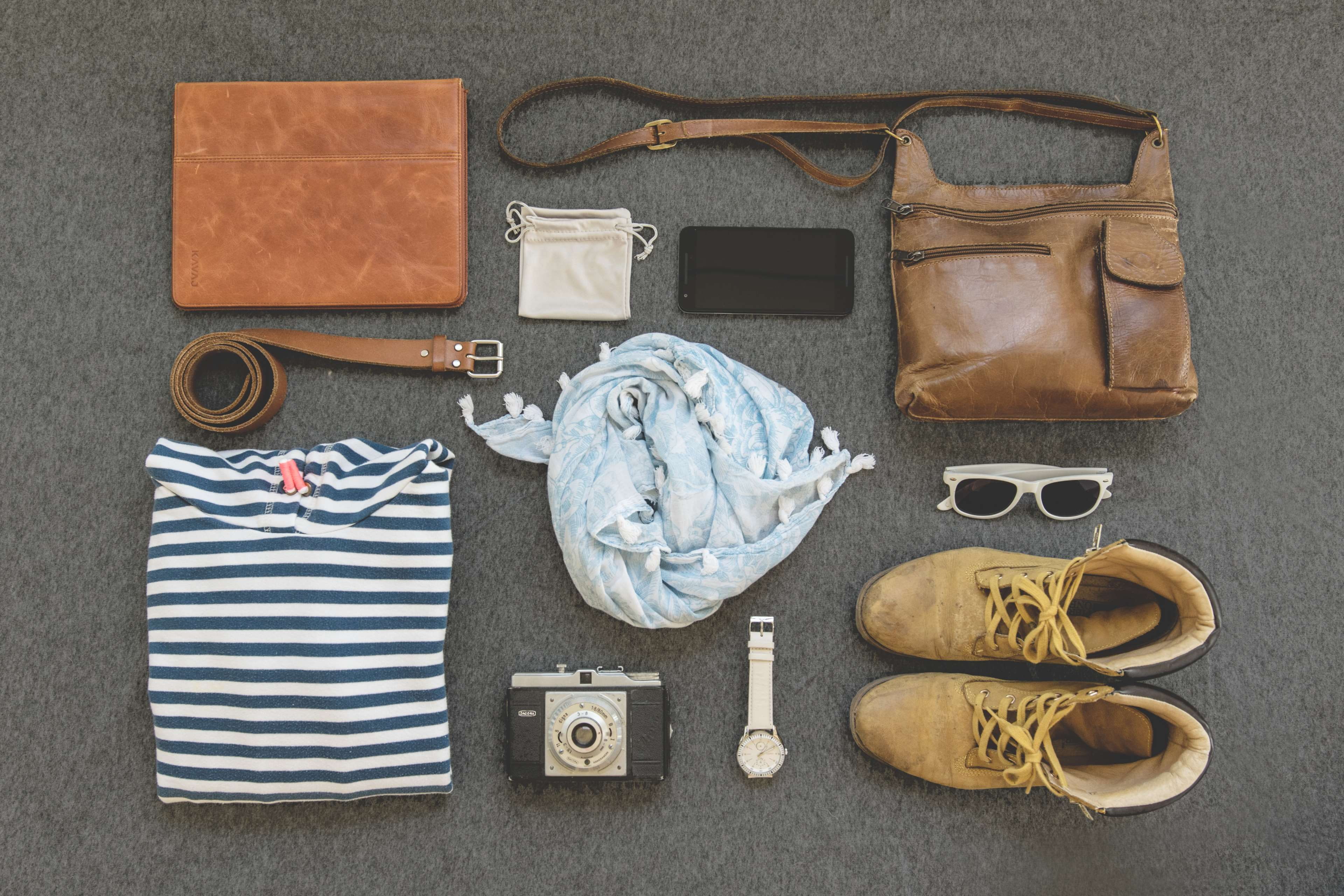 menswear, shoes, mobile phone, accessories, glasses, retro, casual clothing, teenager, personal accessory, fashionable, handbag, large group of objects, HD Wallpaper