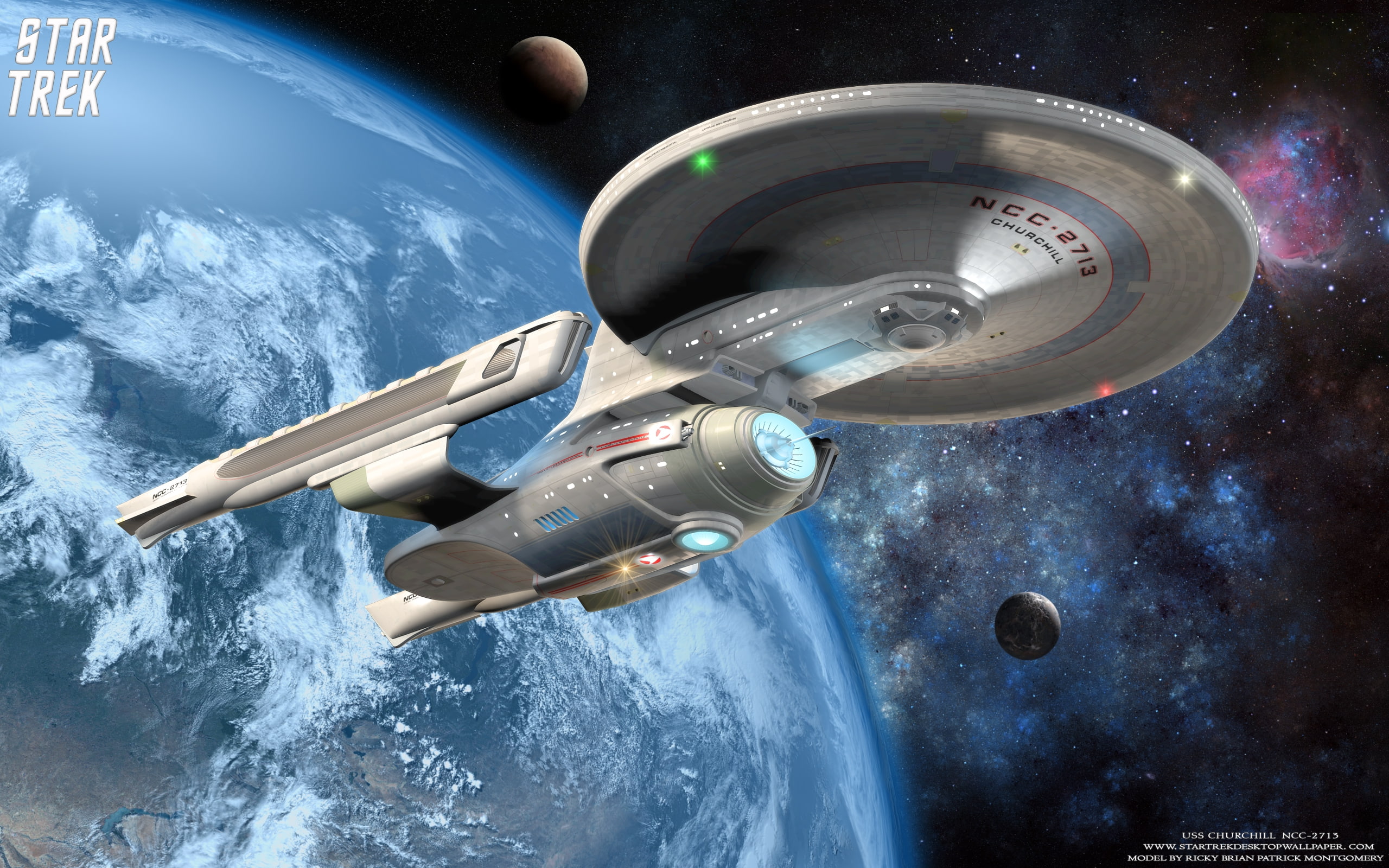 entertainment, ncc, Star Trek, hd, star, trek, movies, uss, art, Churchill, ship, 2K, HD Wallpaper