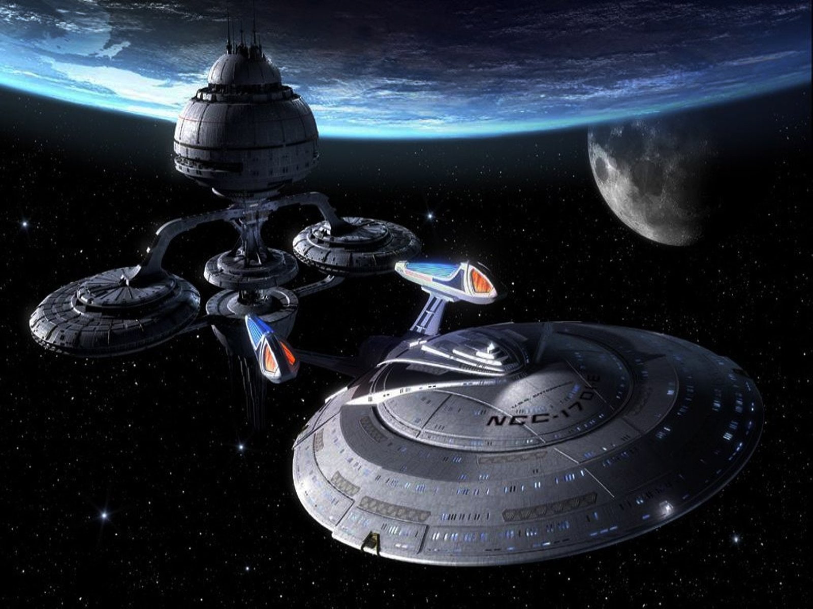 Star, digital composite, technology, global communications, Ncc, Uss, astronomy, star - space, Trek, nature, astronaut, science, sea, computerdesktop, planet earth, HD Wallpaper