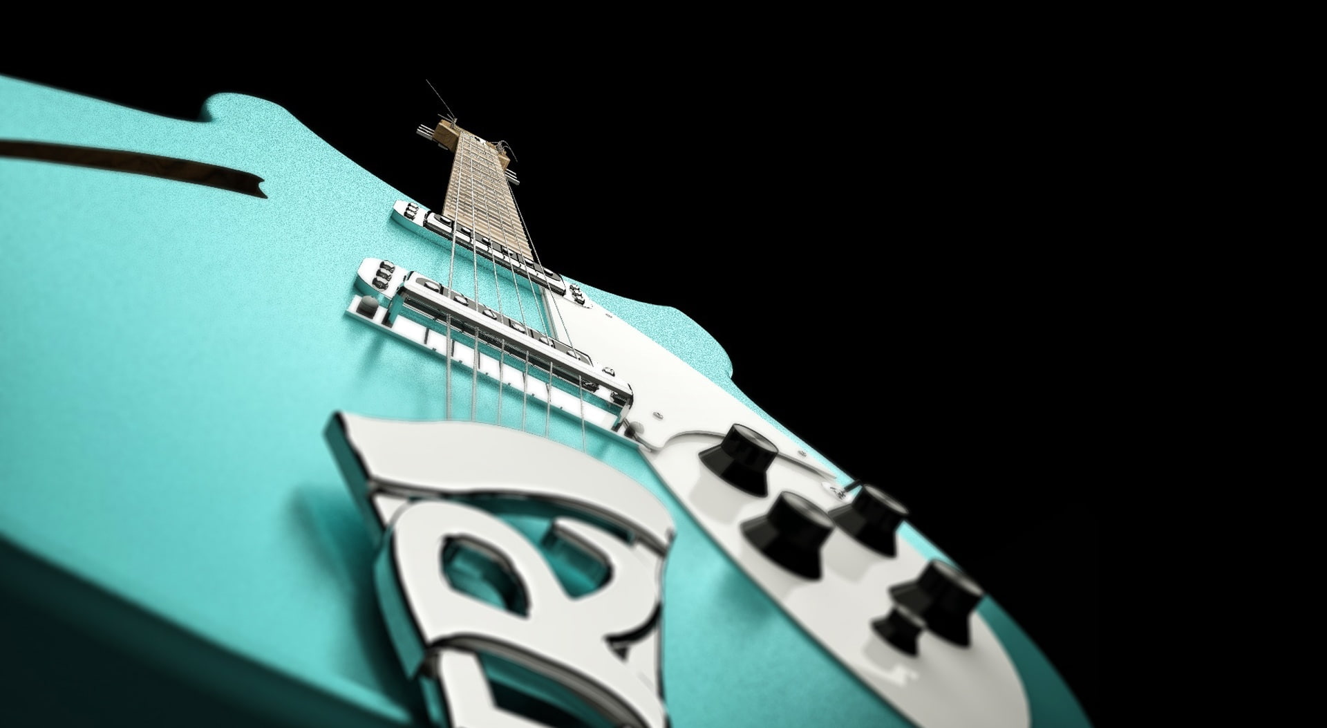 musician, vintage, rock, electric, rockandroll, copy space, fender, representation, single object, rickenbacker, blues, metal, cut out, teal, low angle view, HD Wallpaper