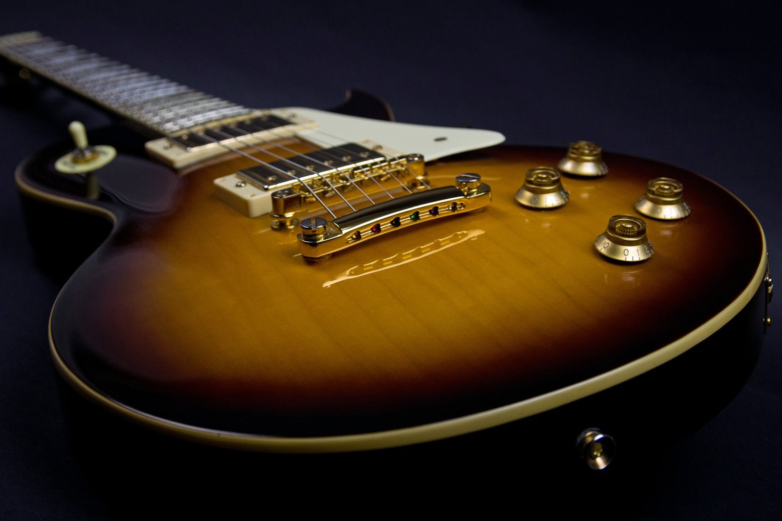 strings, fender, gibson, guitar, music, macro, 720P, art, electric, reflection, HD Wallpaper